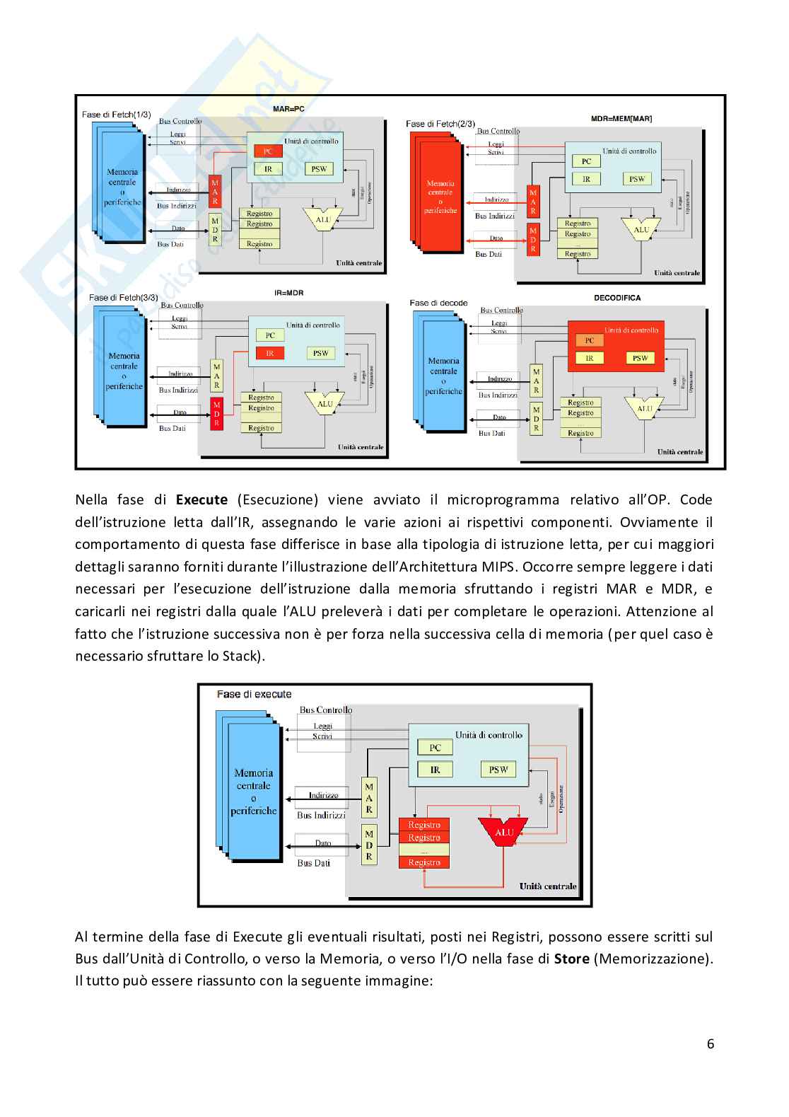 Architettura dei Processori (Parte 2 della Raccolta) Pag. 6