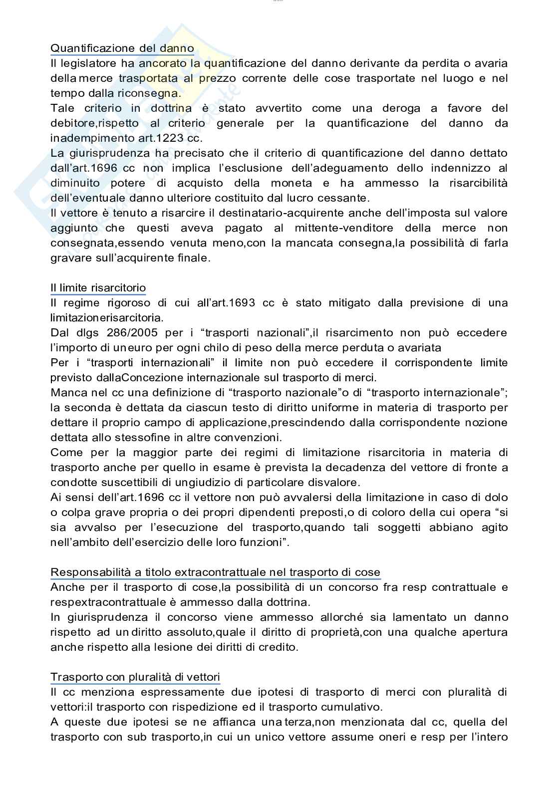 Riassunto esame Diritto della navigazione, prof. Zunarelli, libro consigliato Manuale di diritto della navigazione e dei trasporti Pag. 71