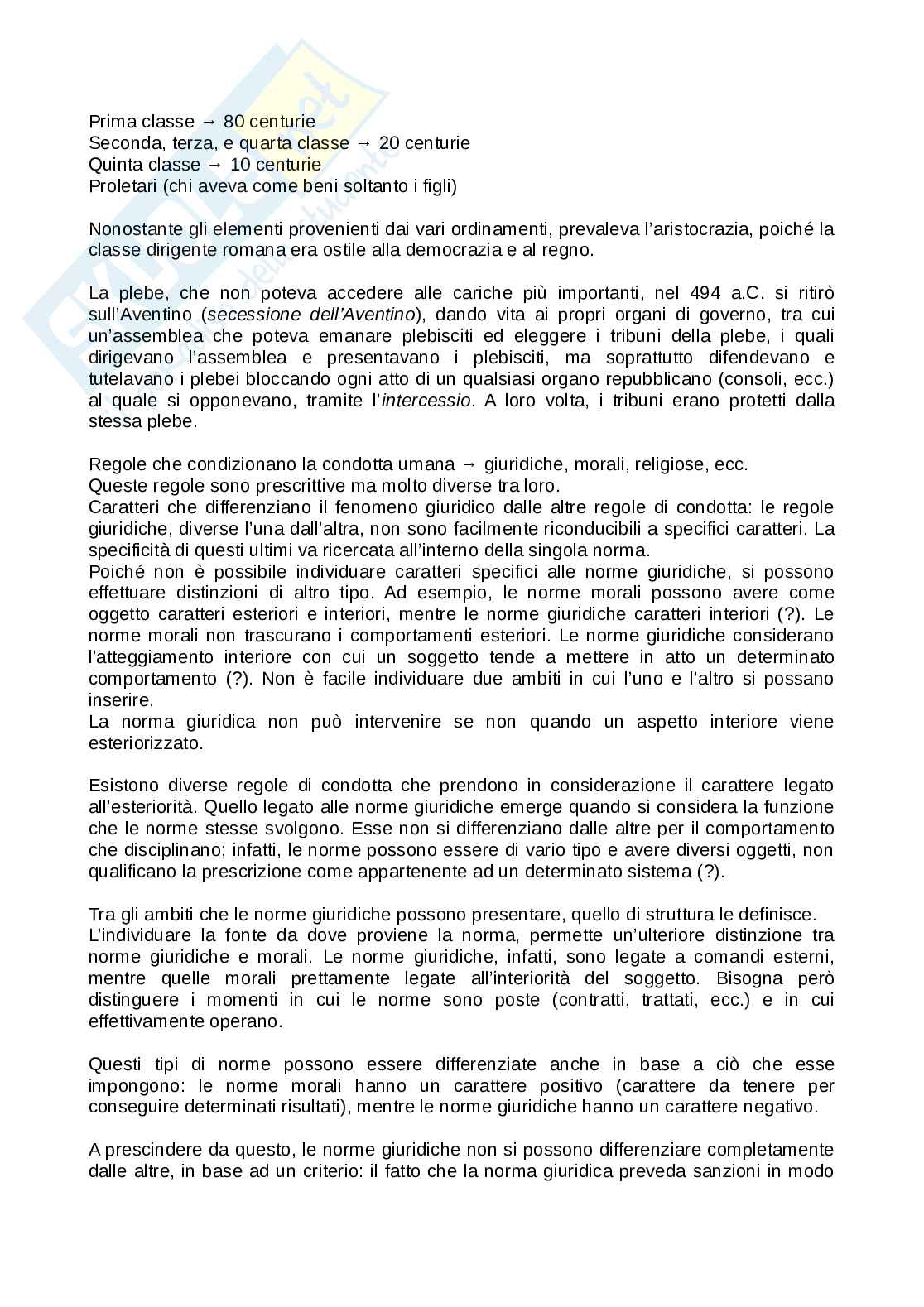 Riassunto esame Istituzioni di diritto romano, Prof. Lambrini Paola, libro consigliato Il diritto nell'esperienza di Roma antica, Paola Lambrini Pag. 6