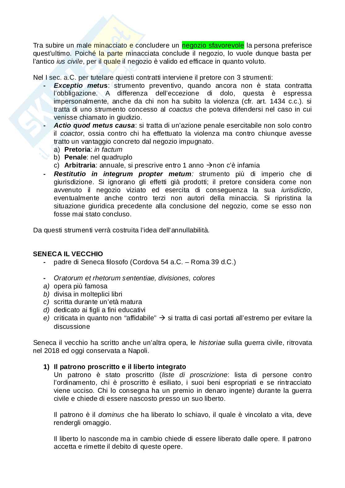 Riassunto esame Istituzioni di diritto romano, Prof. Lambrini Paola, libro consigliato Il diritto nell'esperienza di Roma antica, Paola Lambrini Pag. 61