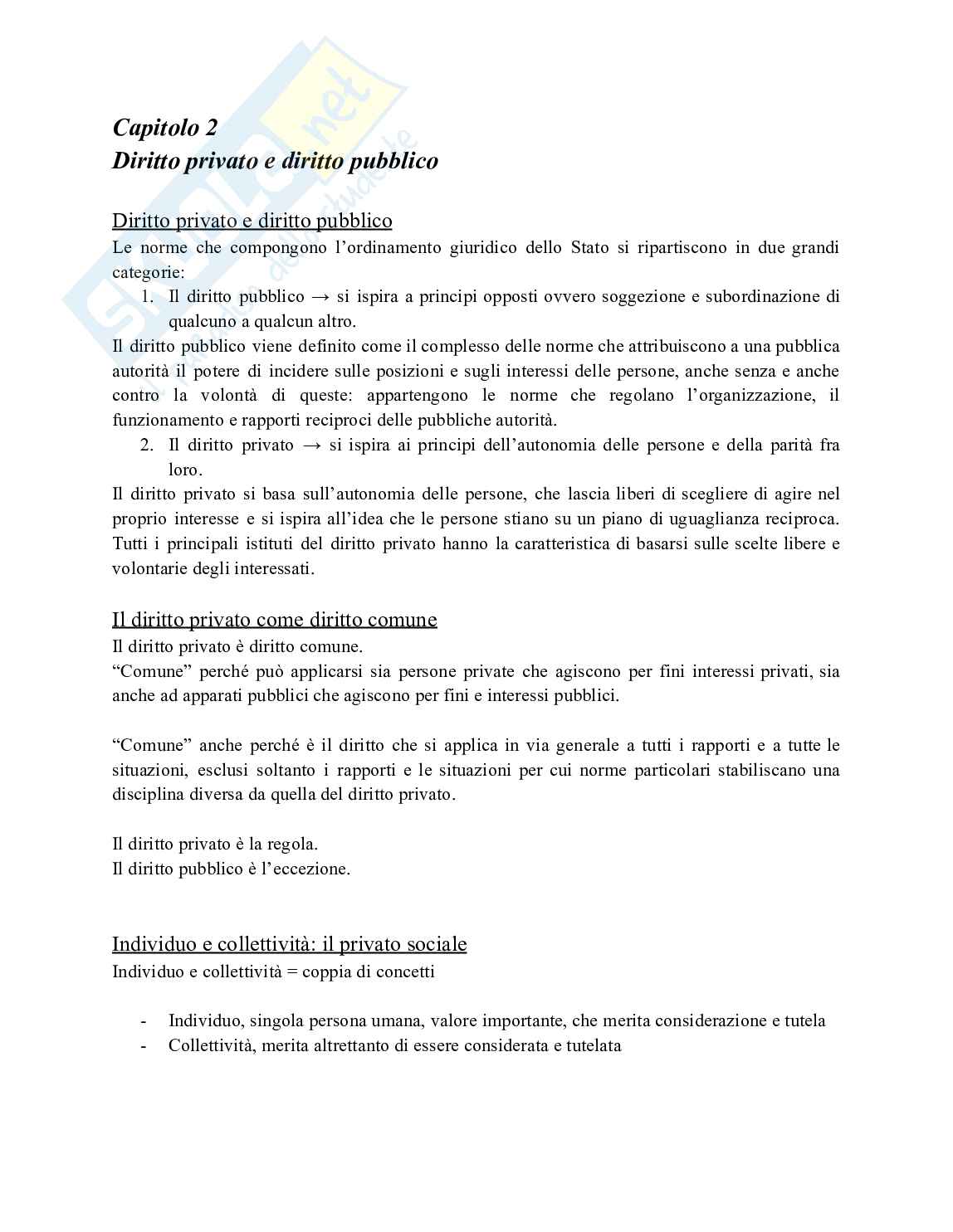 Riassunto esame Diritto privato, Prof. Bonini Roberta Serafina, libro consigliato Manuale di diritto privato , Roppo  Pag. 11