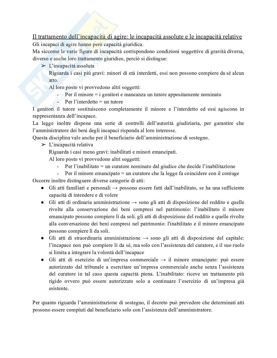 Riassunto esame Diritto privato, Prof. Bonini Roberta Serafina, libro consigliato Manuale di diritto privato , Roppo  Pag. 36