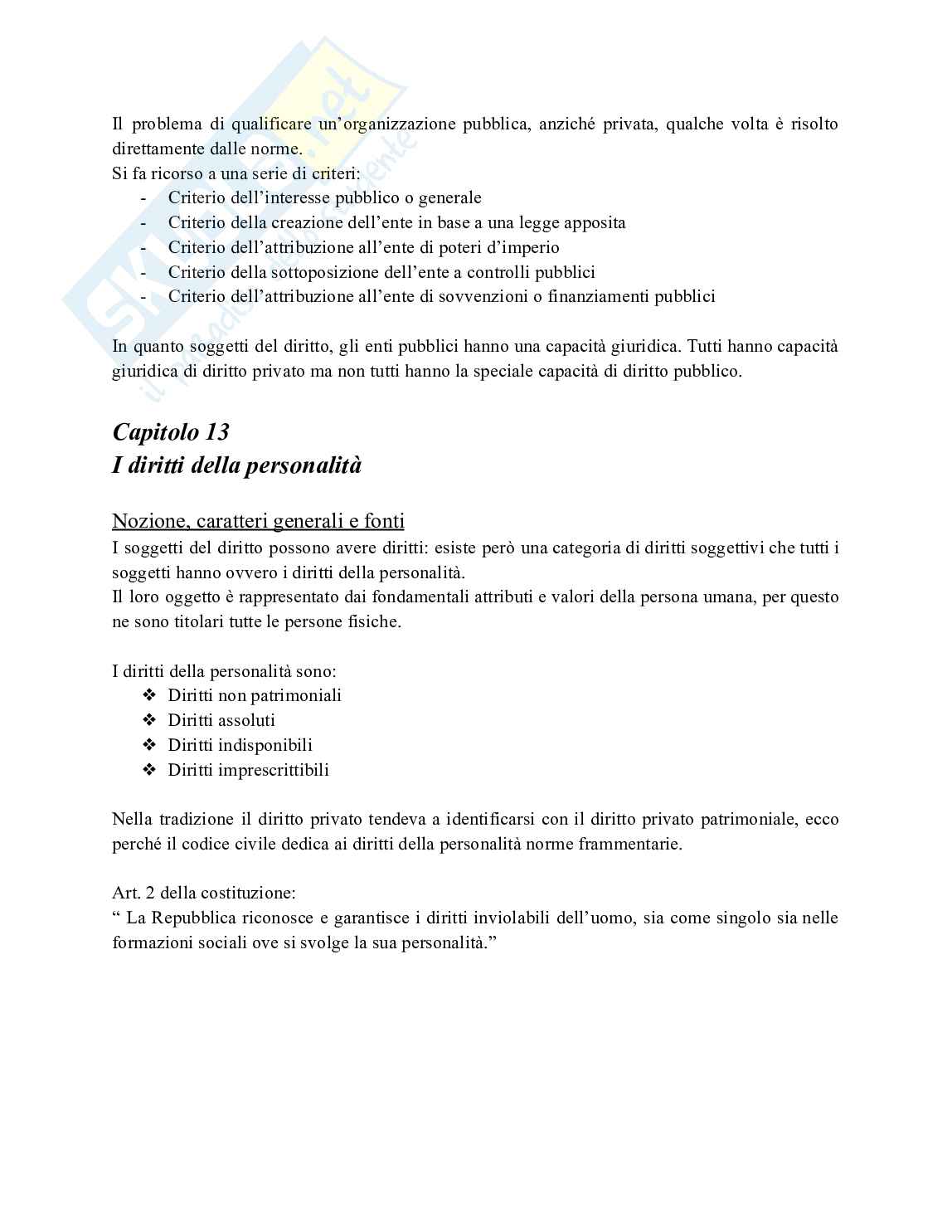 Riassunto esame Diritto privato, Prof. Bonini Roberta Serafina, libro consigliato Manuale di diritto privato , Roppo  Pag. 46