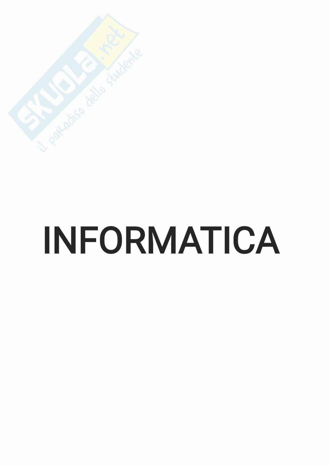 Lezione 1 di Informatica Pag. 1
