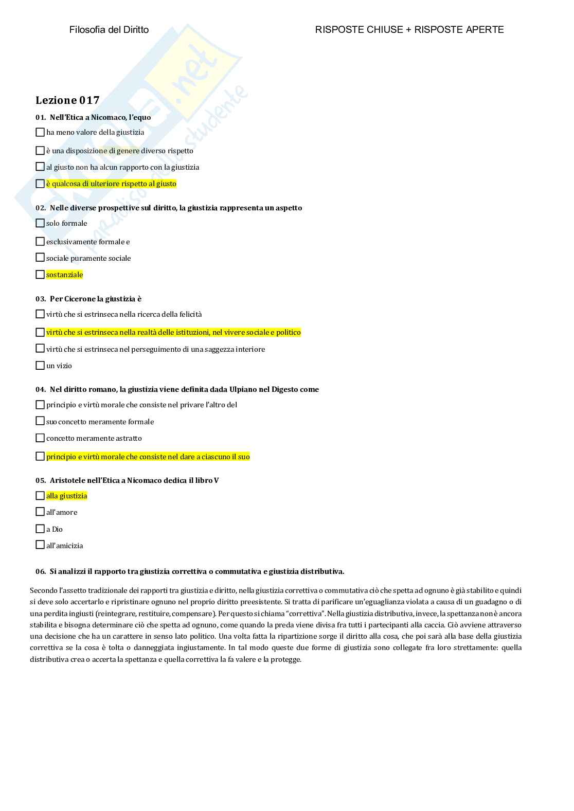 Filosofia del diritto - Paniere compilato Pag. 21