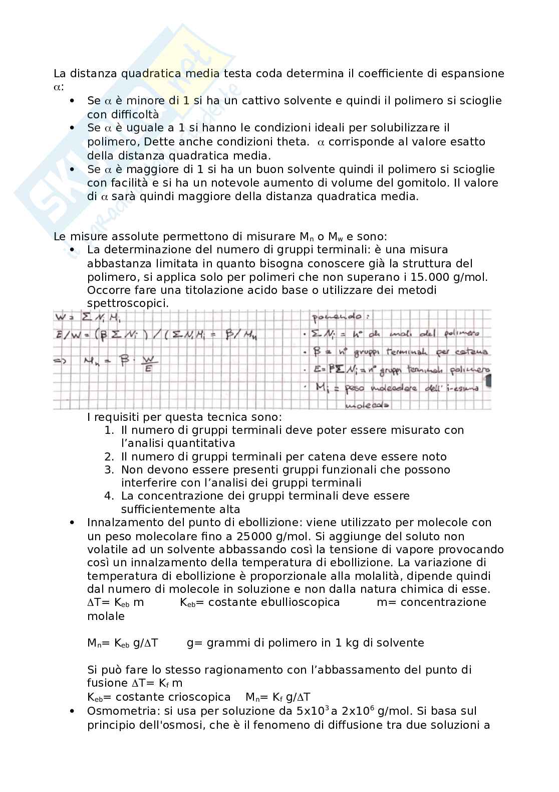 Appunti completi per sostenere l'esame di Materiali polimerici per l'industria e l'ambiente Pag. 6