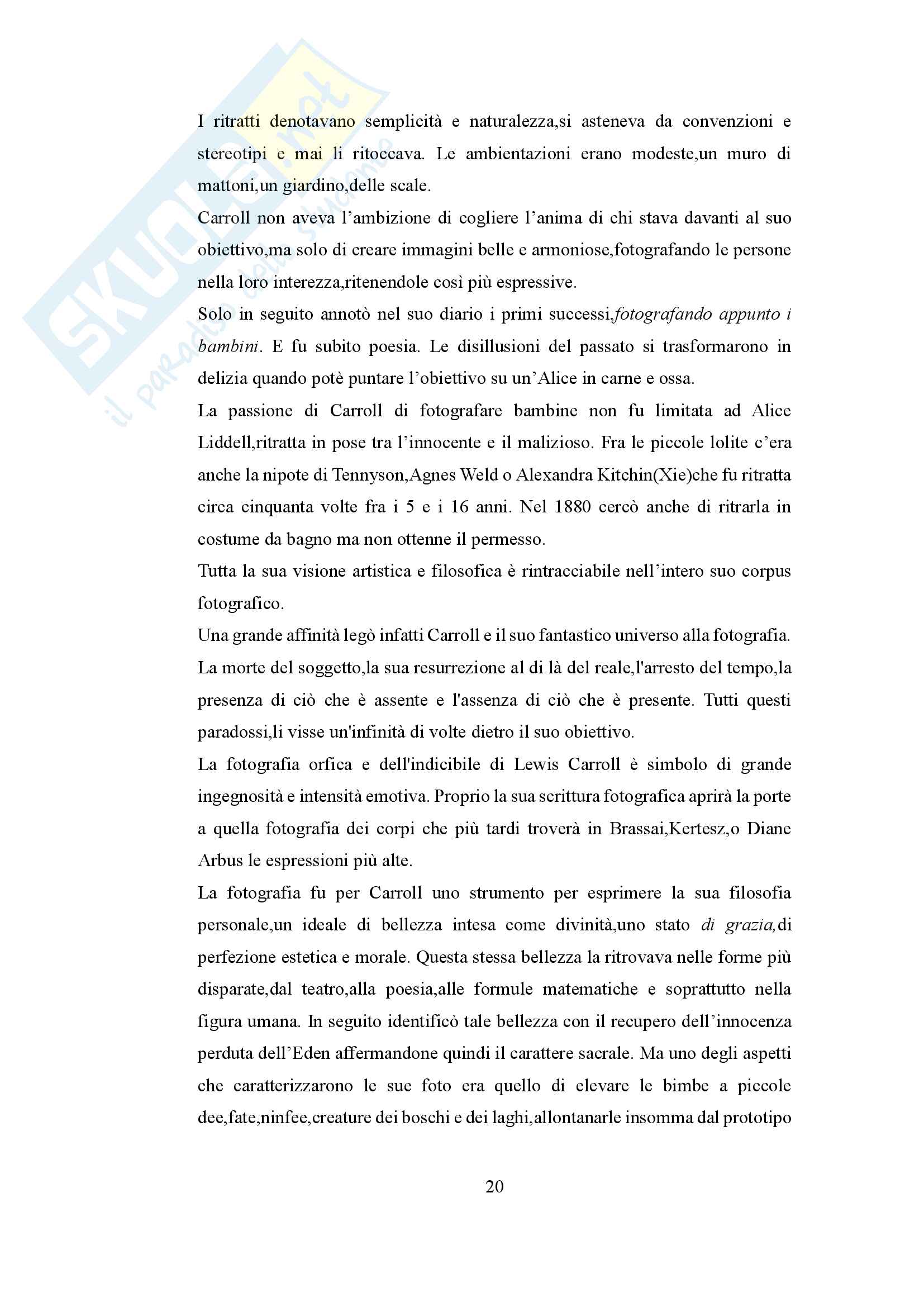La fotografia in Lewis Carroll Pag. 21