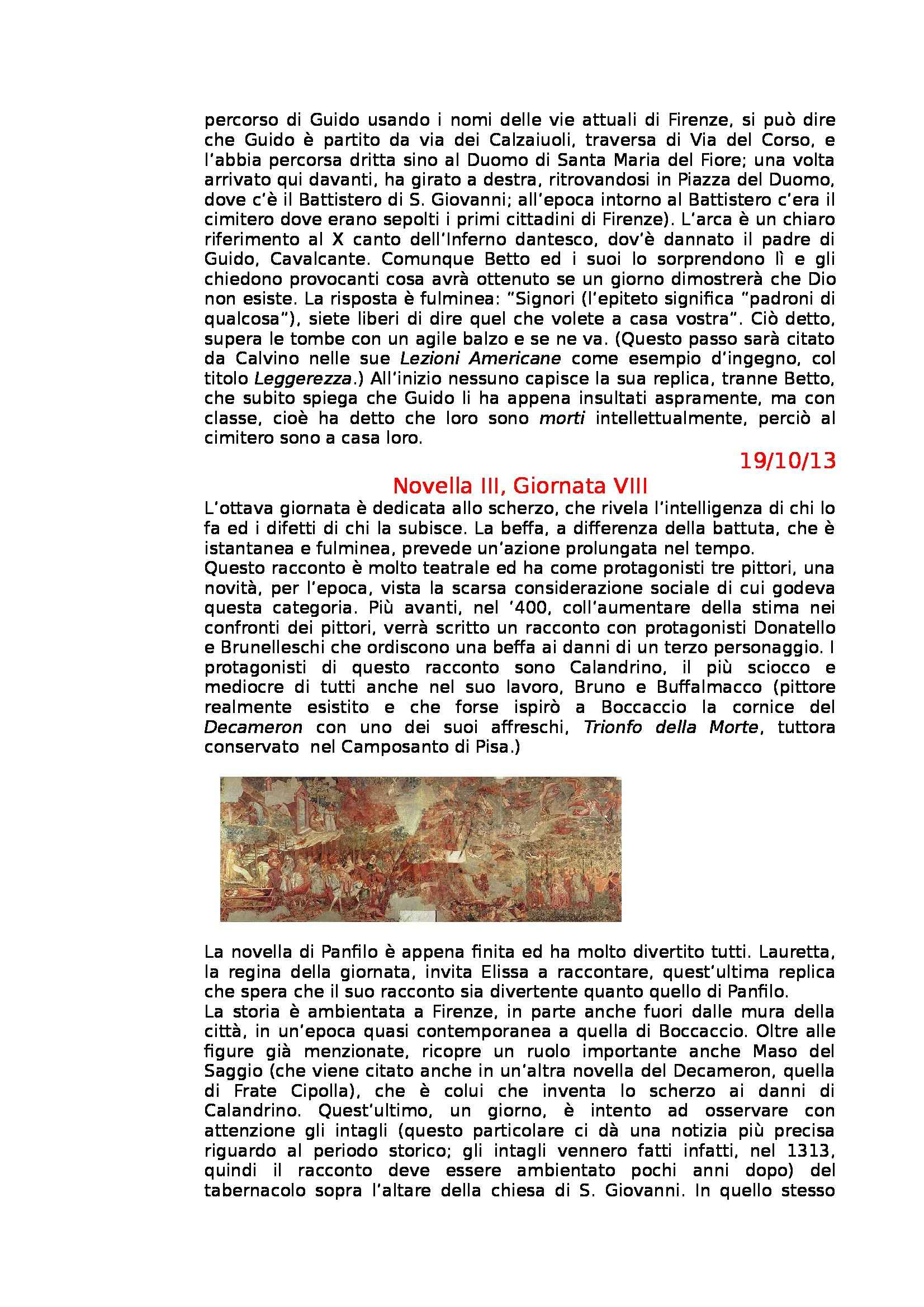 Letteratura Italiana - Boccaccio e Decameron Pag. 11
