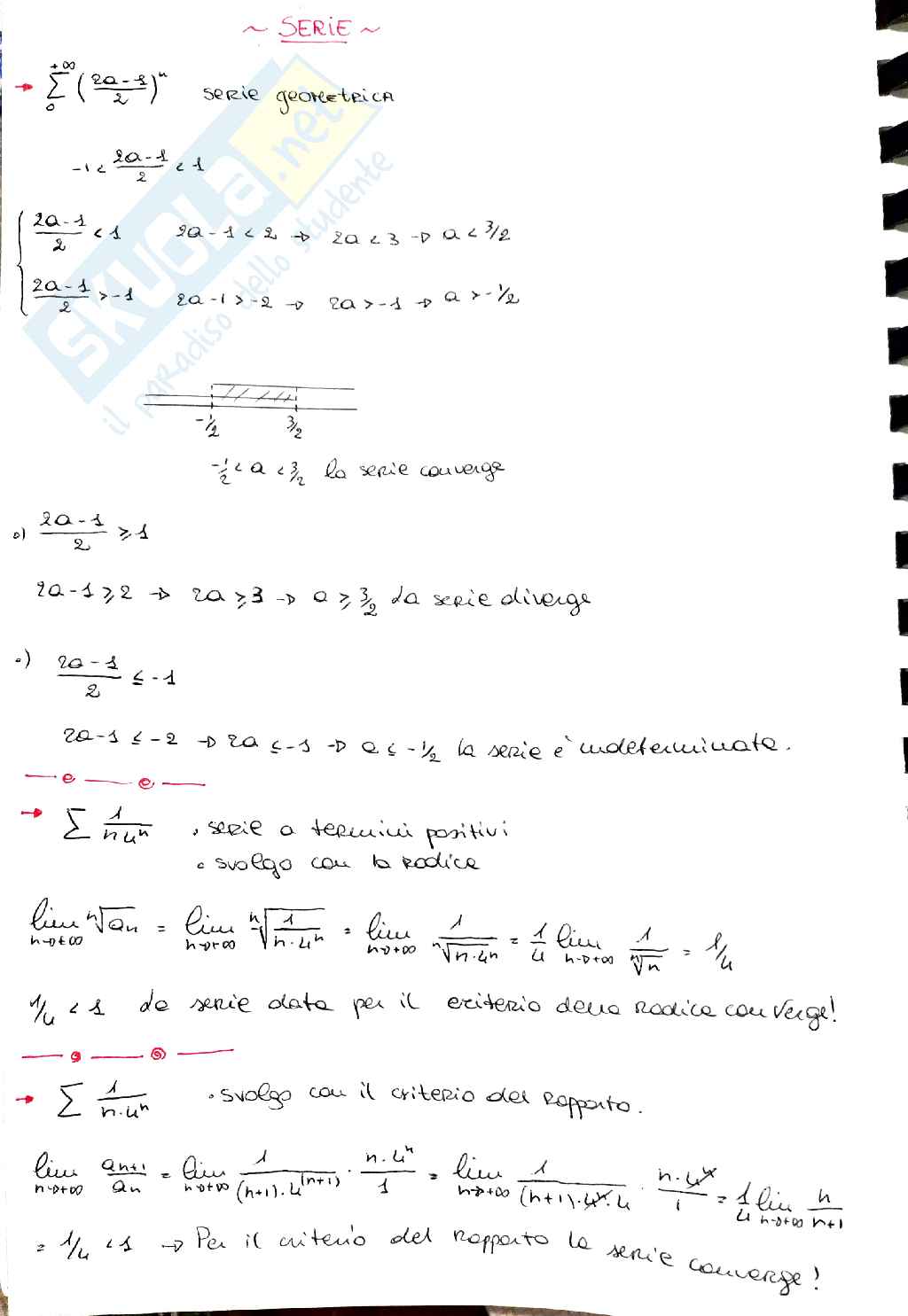 Serie matematica Pag. 1