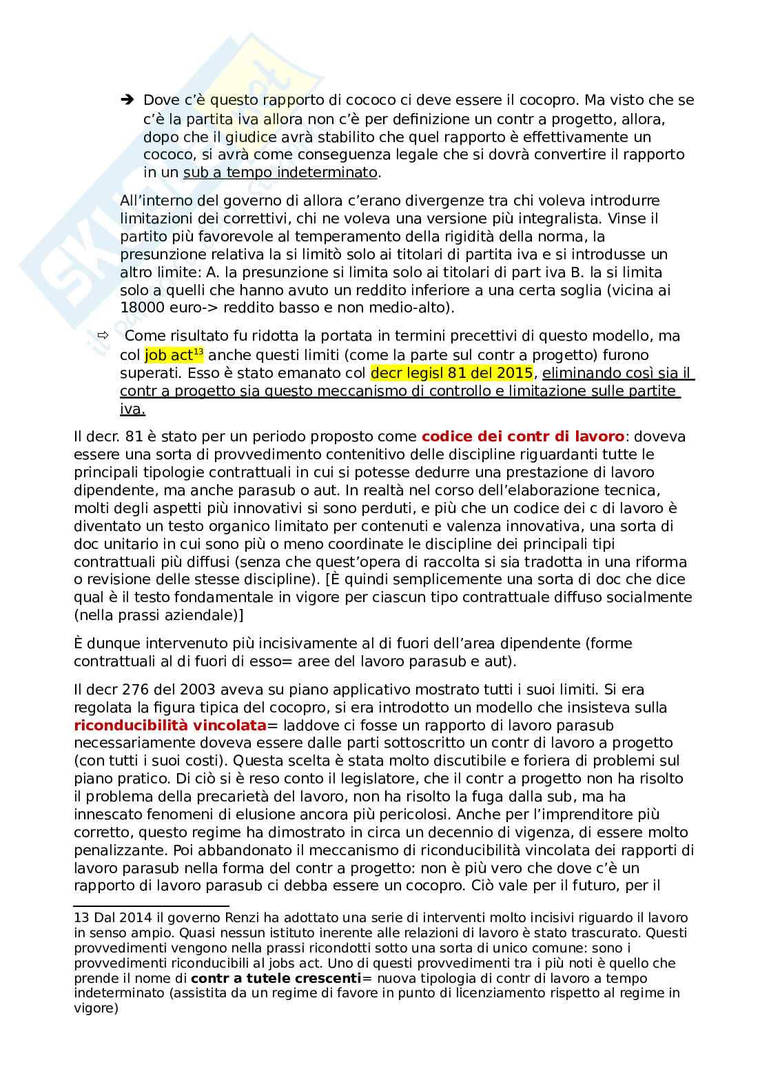 Subordinazione, autonomia, parasubordinazione e lavoro agile (smart working) Pag. 11