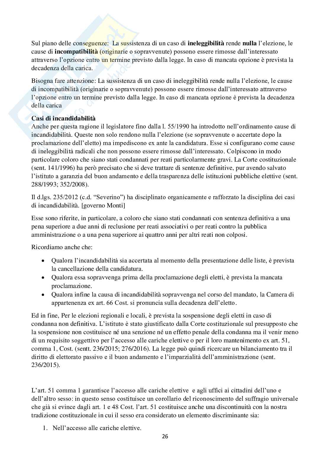 Diritto elettorale e parlamentare completo Pag. 26