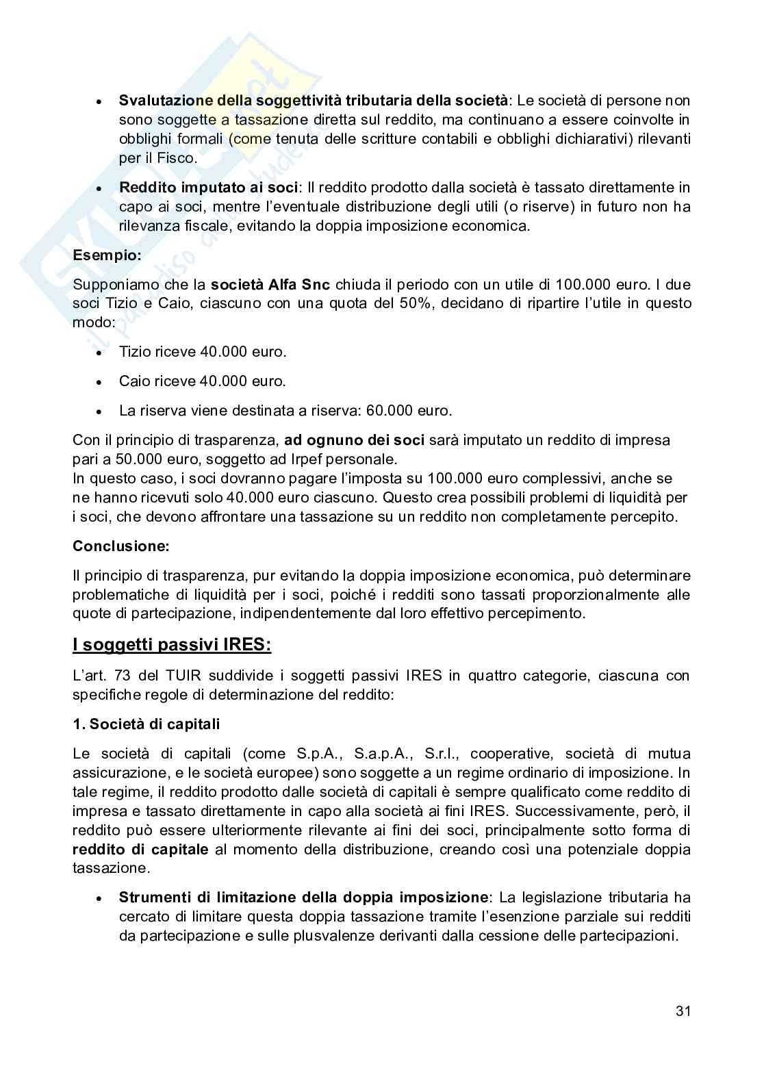 Appunti di Diritto tributario, 6 crediti Pag. 31