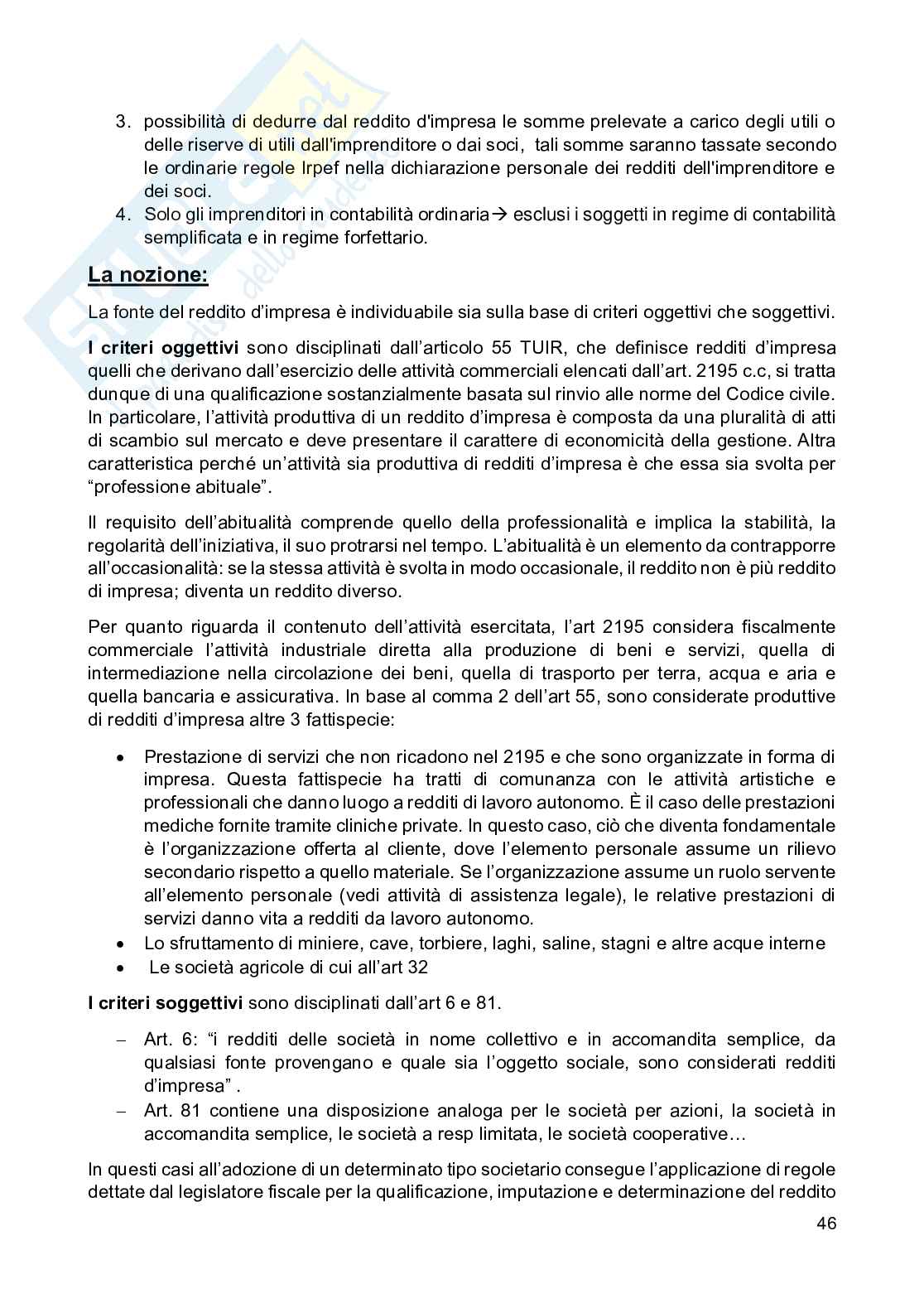 Appunti di Diritto tributario, 6 crediti Pag. 46