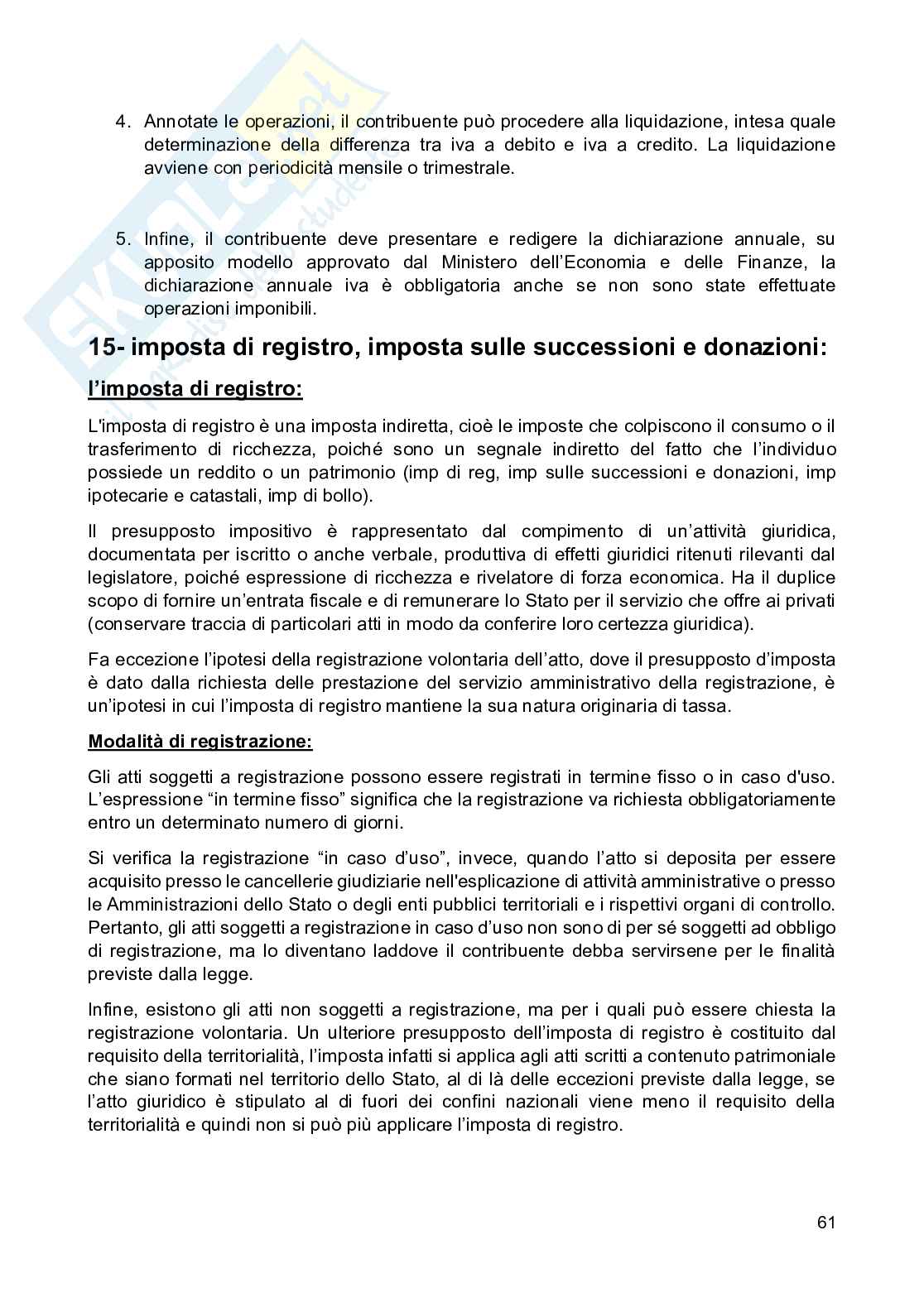 Appunti di Diritto tributario, 6 crediti Pag. 61