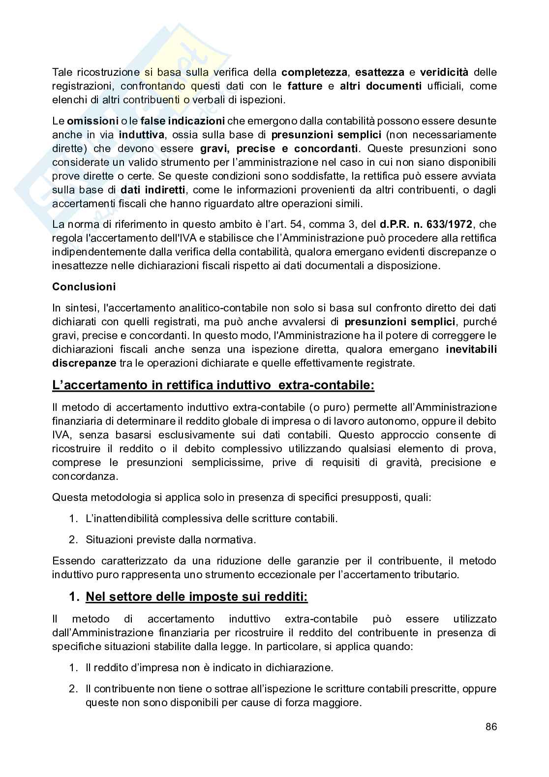 Appunti di Diritto tributario, 6 crediti Pag. 86