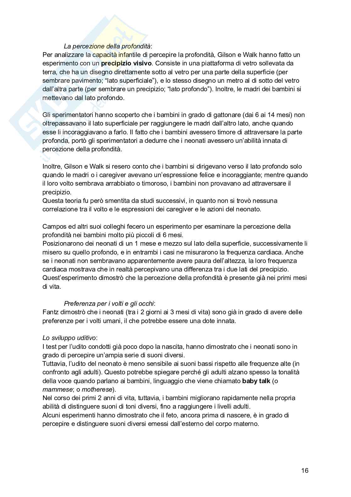 Riassunto esame Psicologia dello sviluppo, Prof. Fiorilli Caterina, libro consigliato Psicologia dello sviluppo, Leman, Bremner, Gauvain Pag. 16