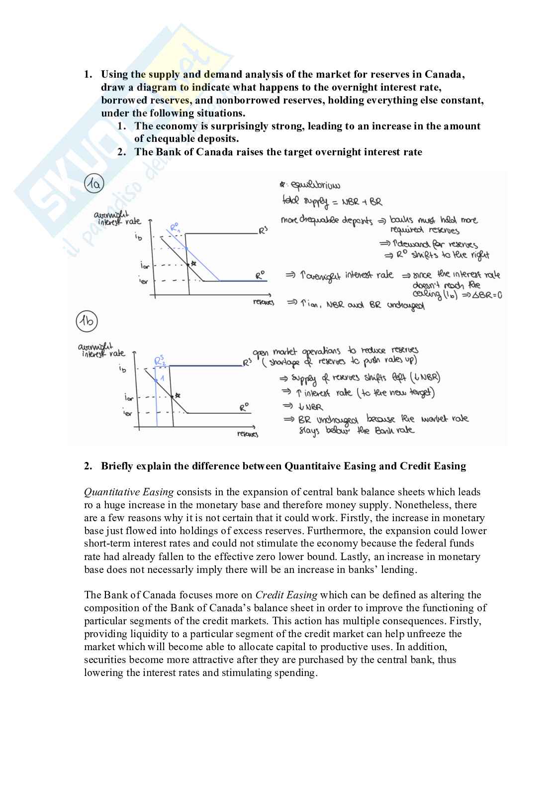 Assignment 2 Economia monetaria Pag. 1