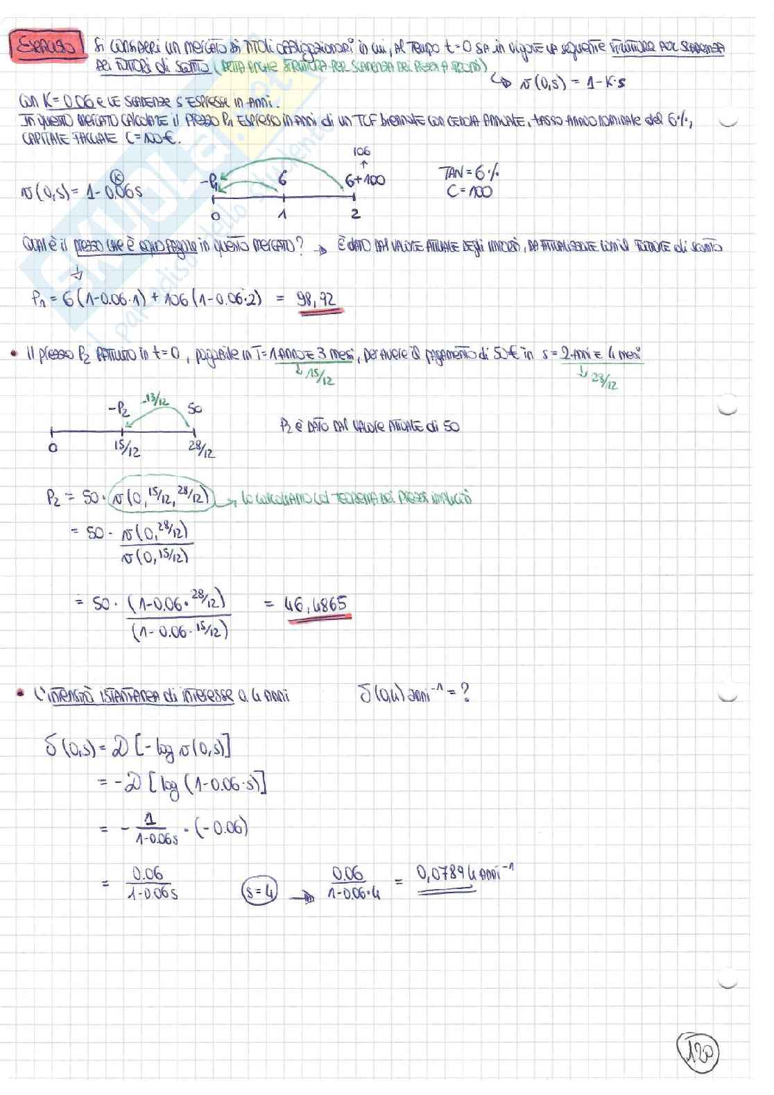 Terza parte Matematica finanziaria Pag. 2