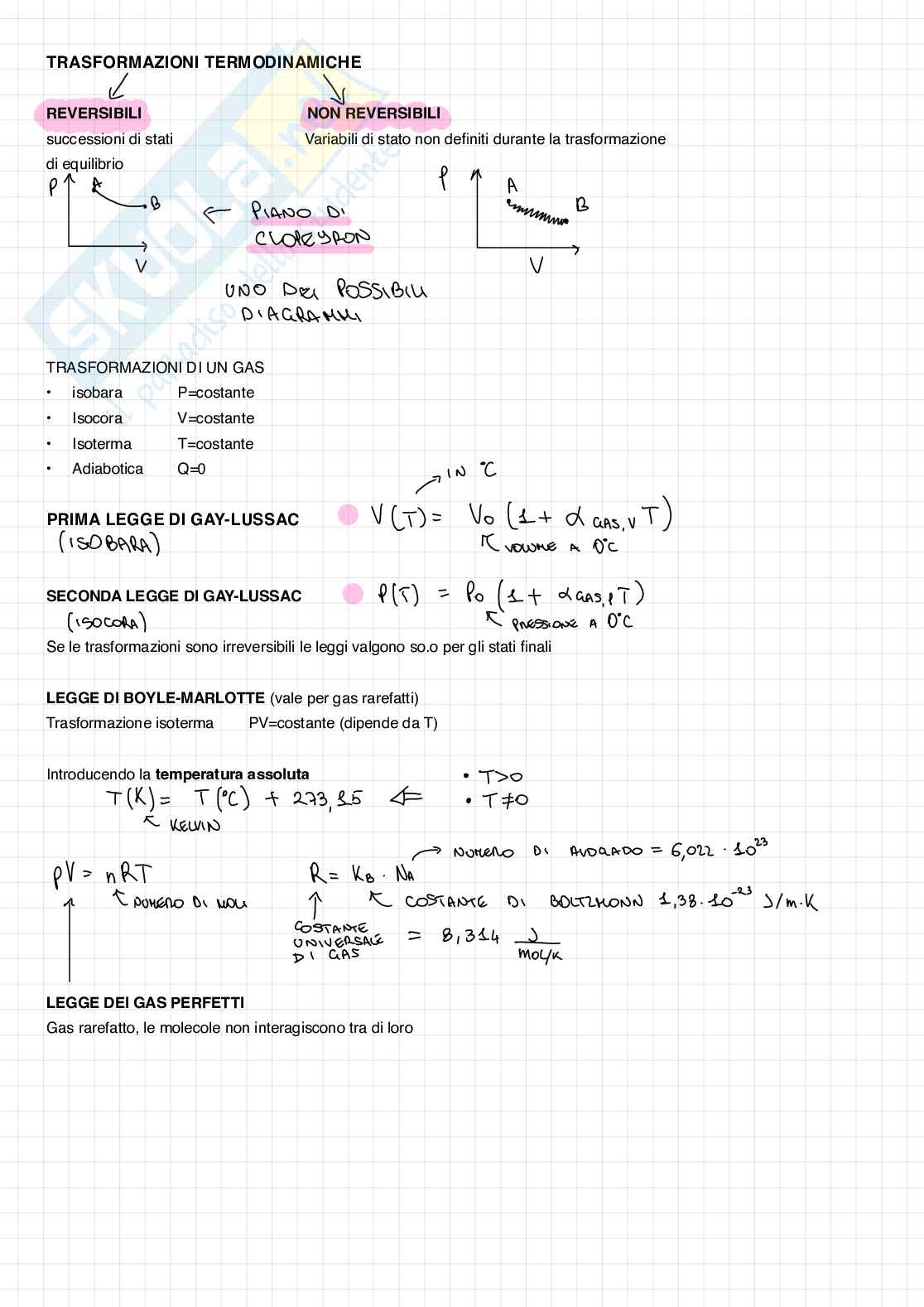 Teoria di Fisica con elementi di statistica sulla termodinamica  Pag. 2