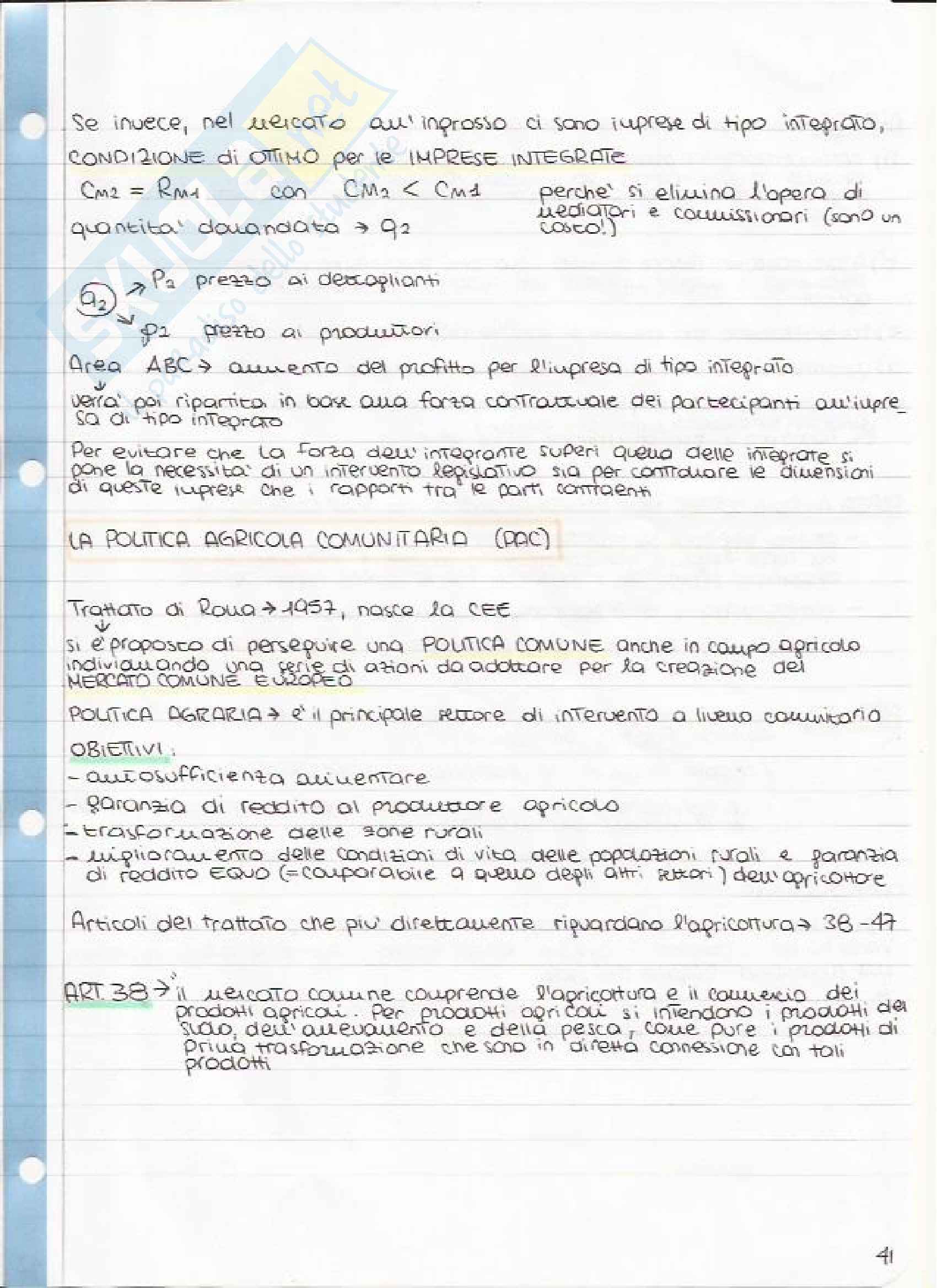 Economia e Politica Agraria - Appunti Pag. 41