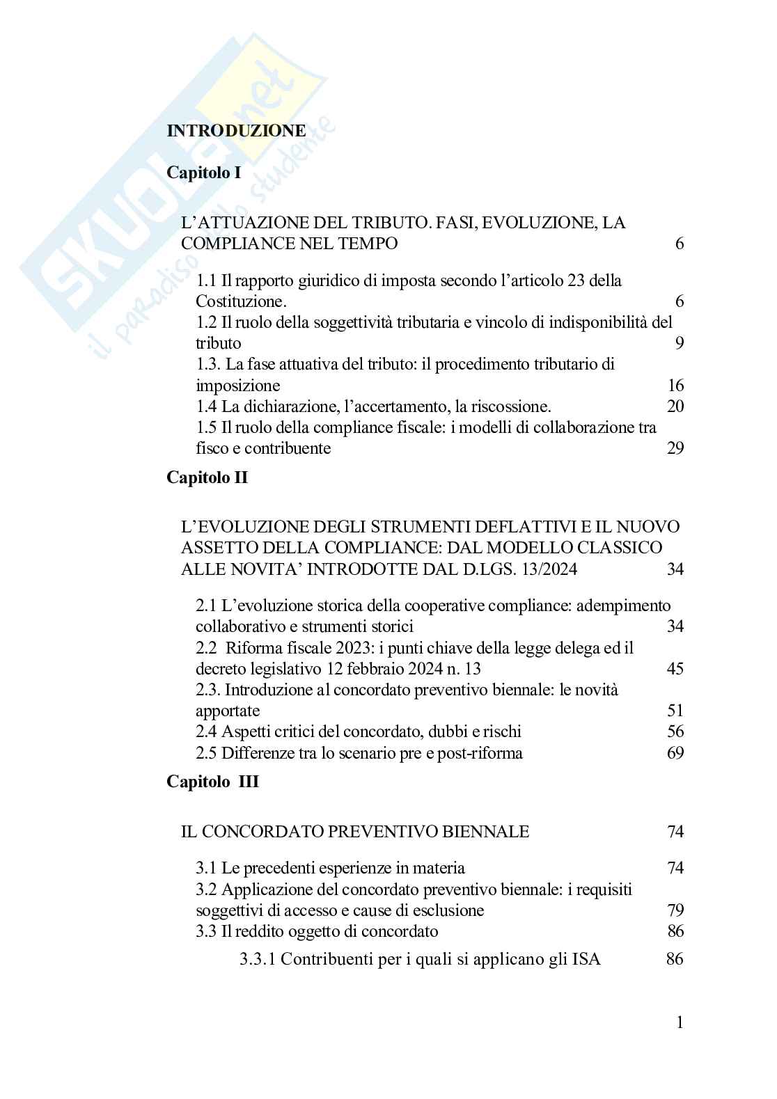 Modelli consensuali nella fase di attuazione del tributo: il concordato preventivo biennale della riforma tributaria del 2024 Pag. 1