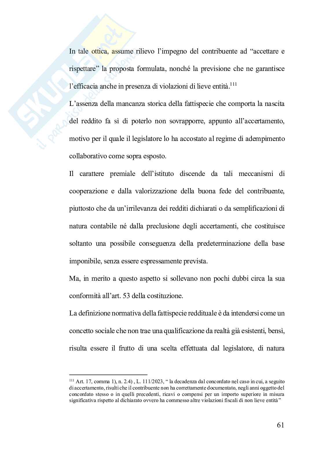 Modelli consensuali nella fase di attuazione del tributo: il concordato preventivo biennale della riforma tributaria del 2024 Pag. 61