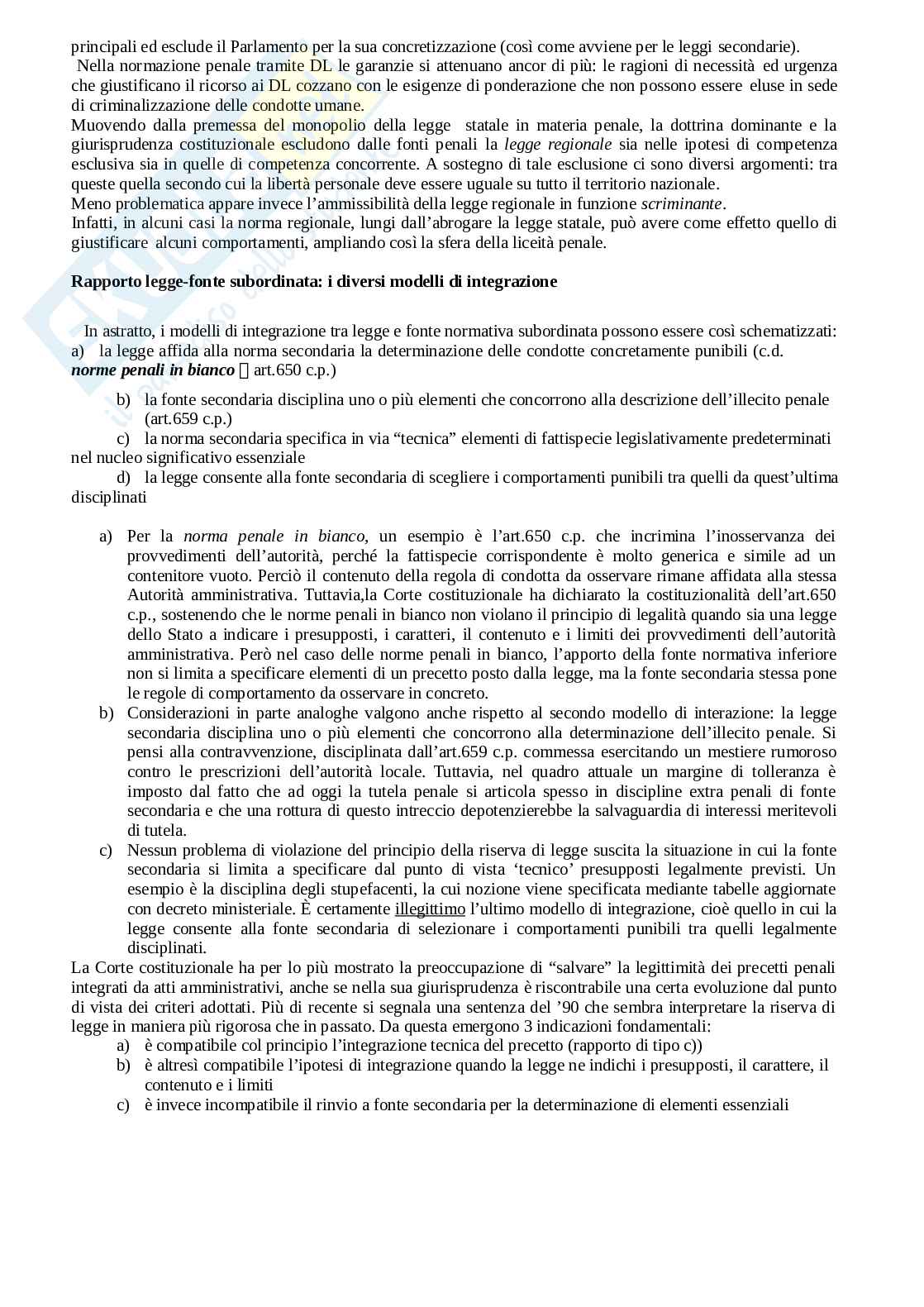 Riassunto esame Diritto Penale, Prof. Masarone Valentina, libro consigliato Manuale diritto penale, Fiore Pag. 2