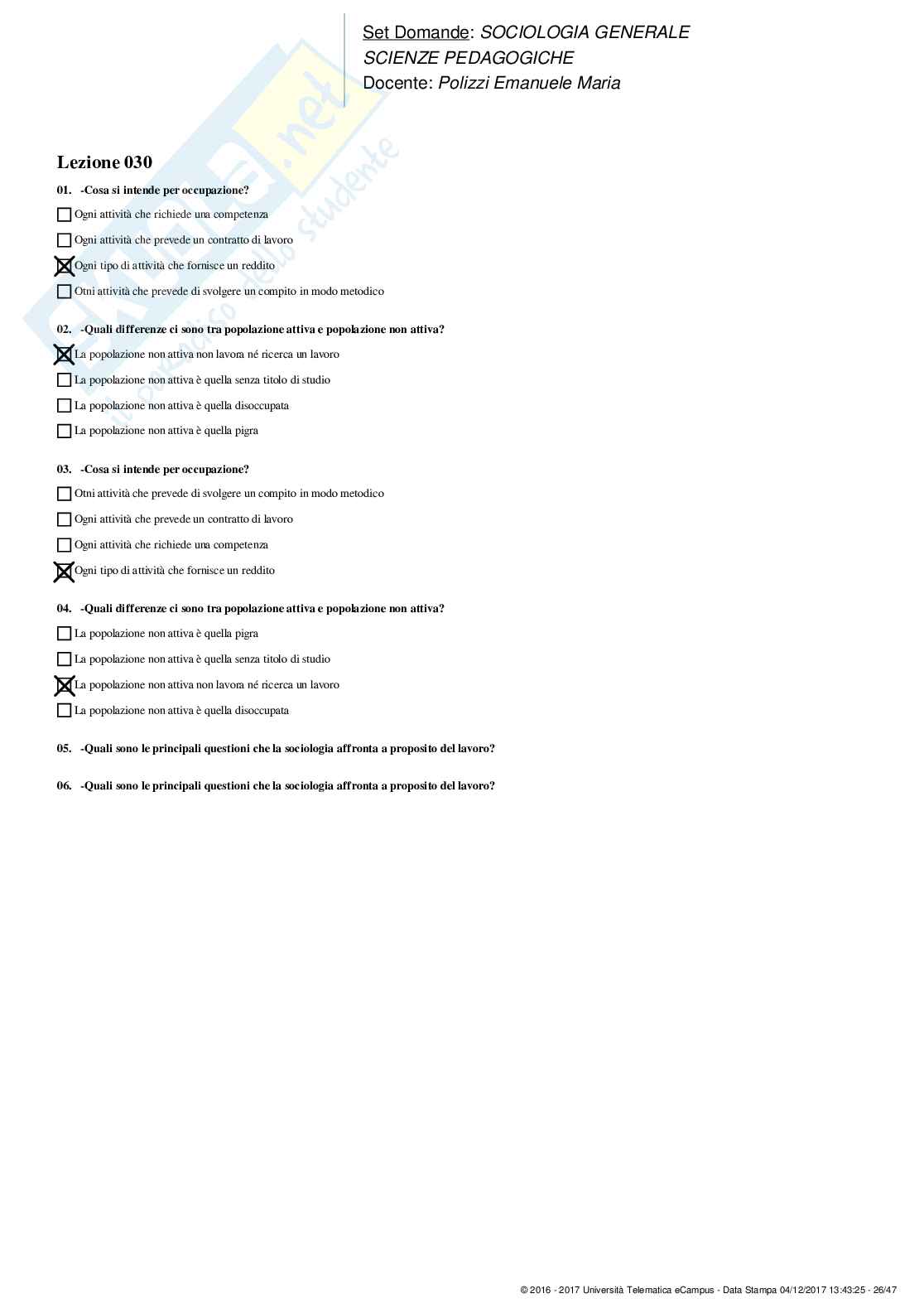 Sociologia generale - paniere completo Pag. 26