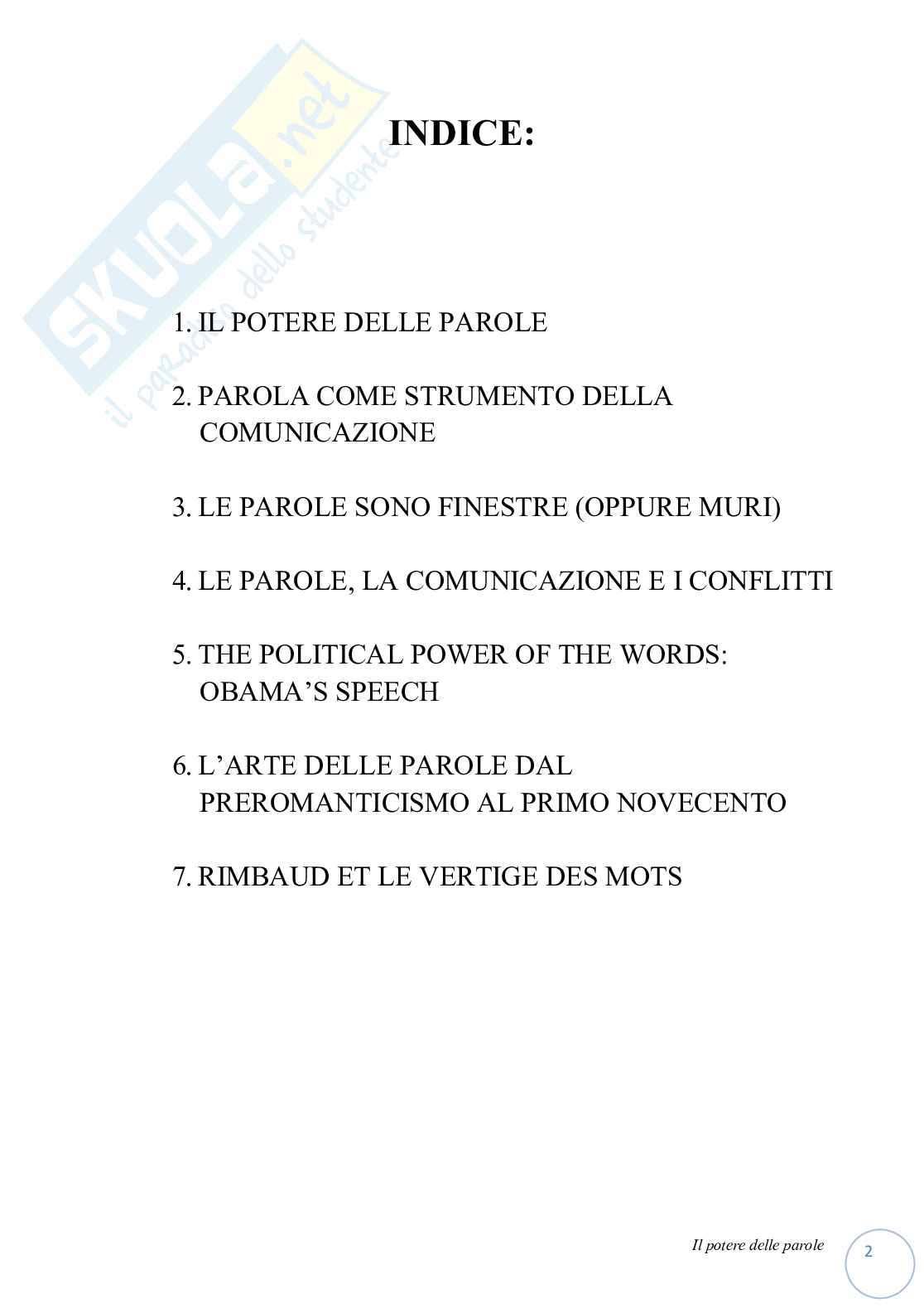 IL POTERE DELLE PAROLE Pag. 2