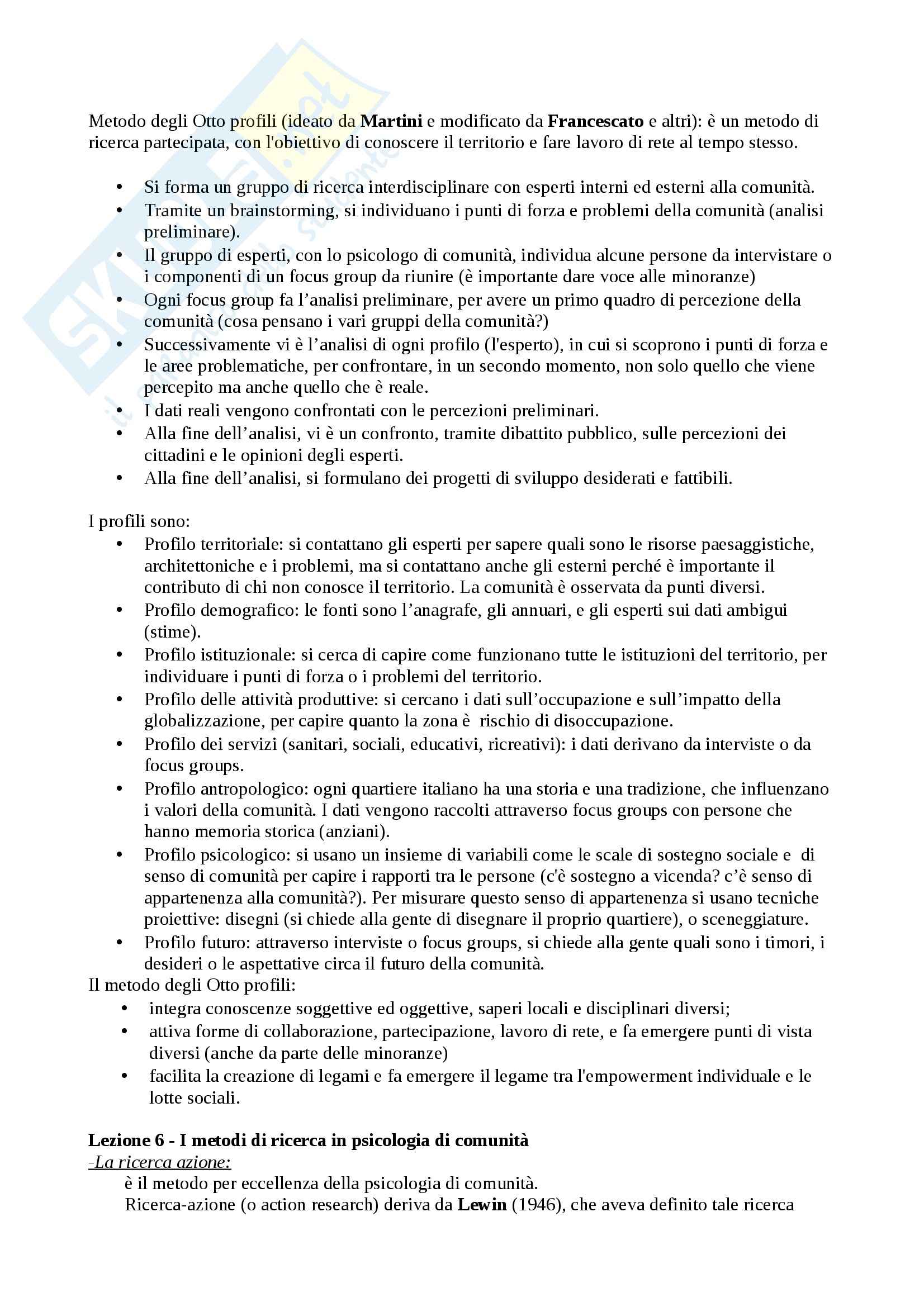 Fondamenti di Psicologia di Comunità - Appunti Pag. 11