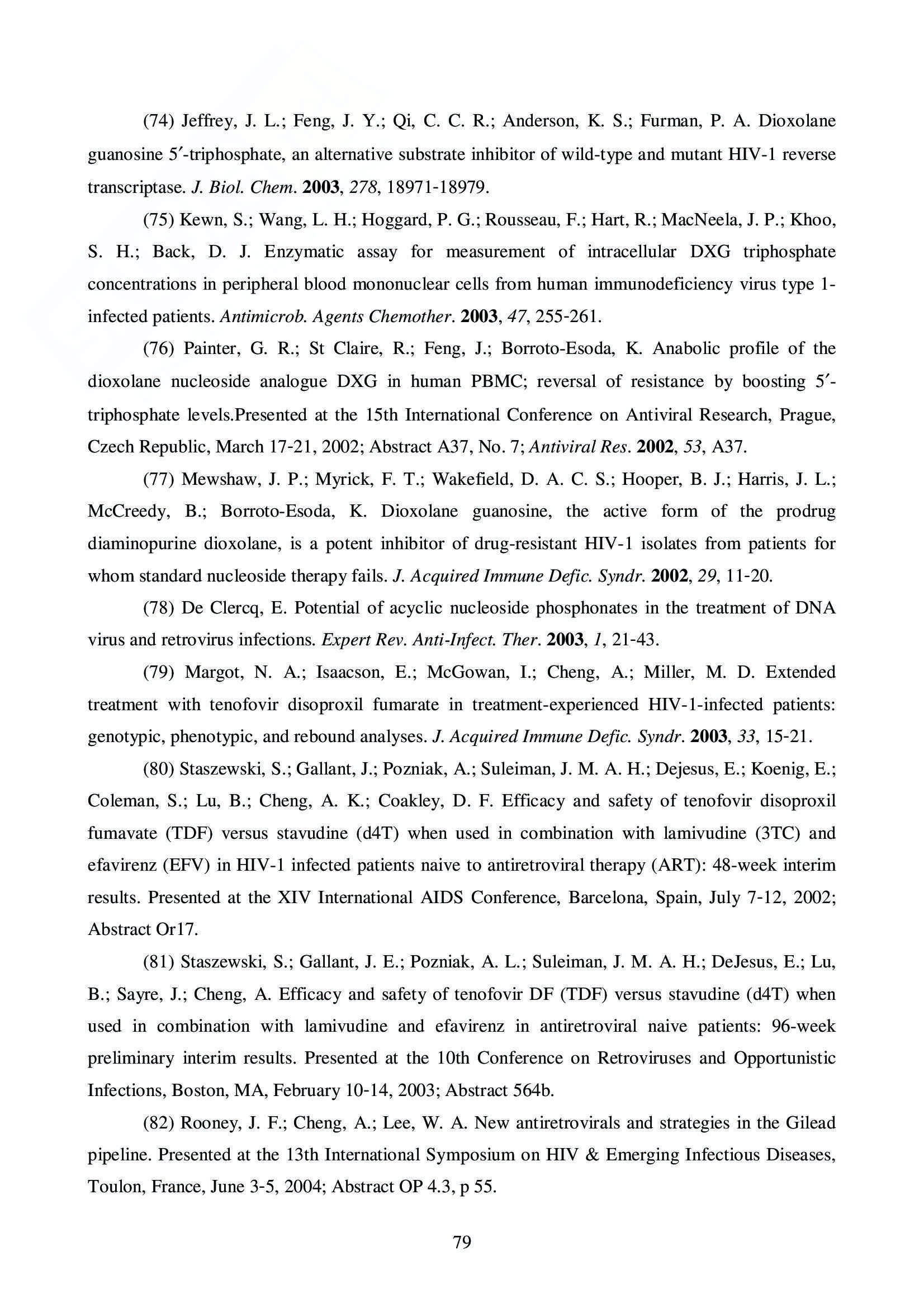 Chimica farmaceutica - anti hiv / aids Pag. 51