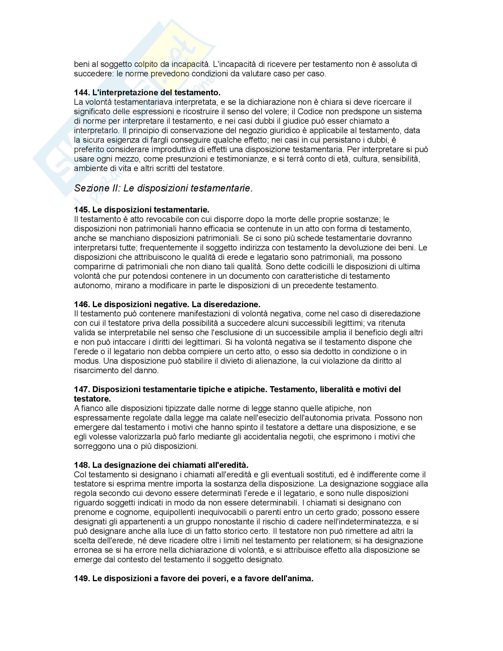 Riassunto esame Diritto delle Successioni, prof. Ferrando, libro consigliato Diritto delle Successioni di Bonilini Pag. 26