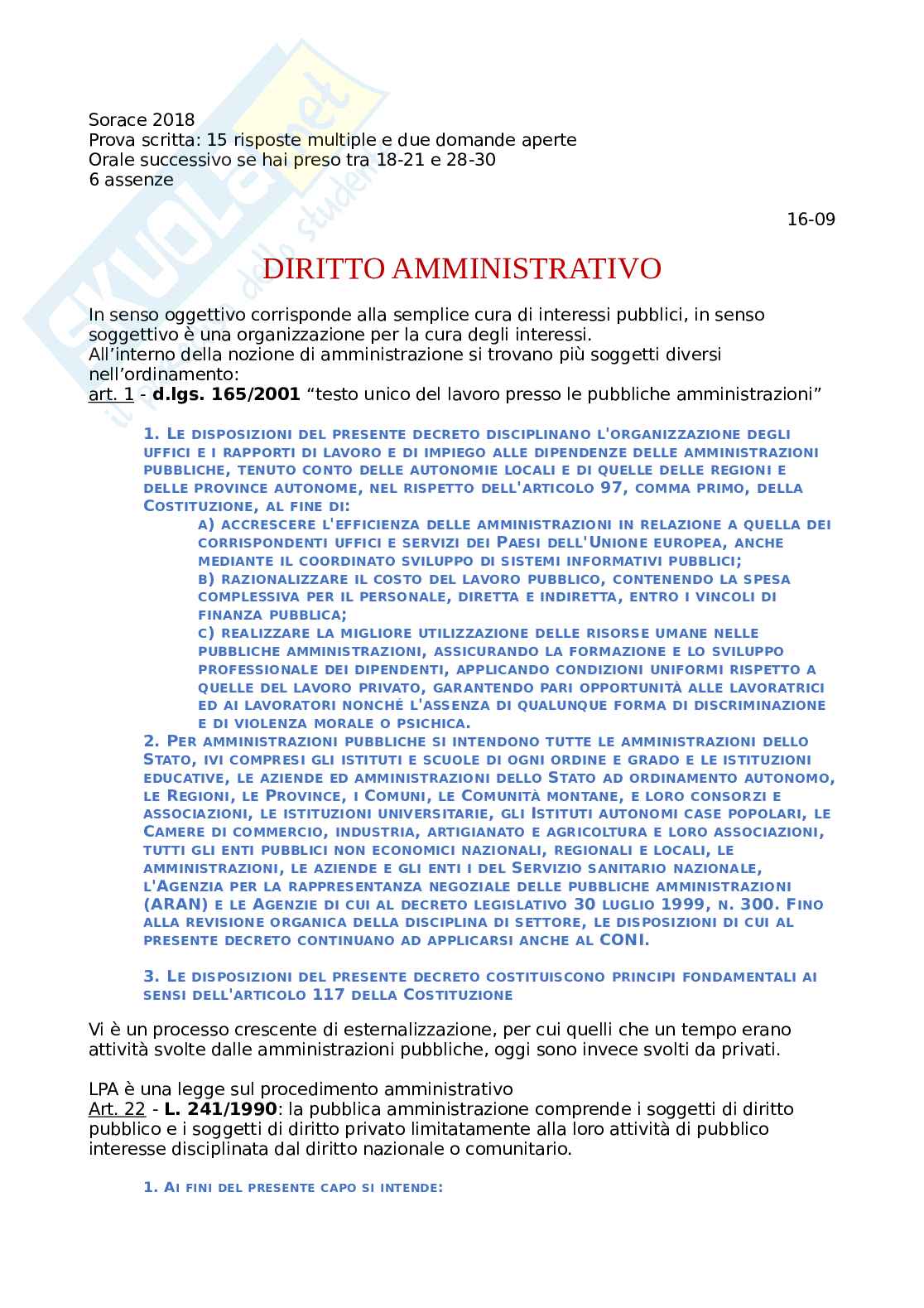 Schemi di diritto amministrativo