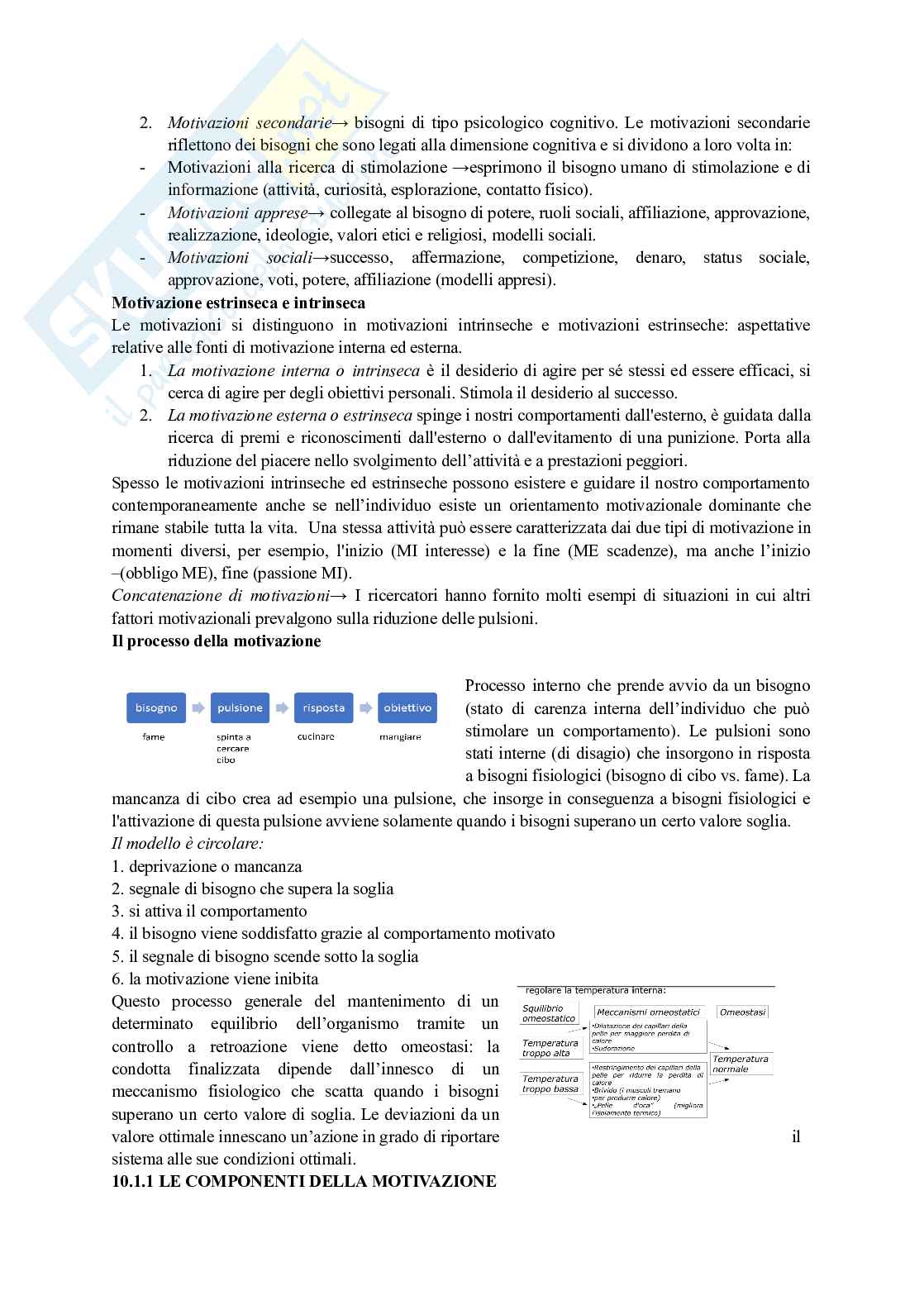 Riassunto esame Psicologia generale, Prof. Ferrari Chiara, libro consigliato Psicologia generale, terza edizione Pearson , Gerrig, Zimbardo, Anolli  Pag. 2