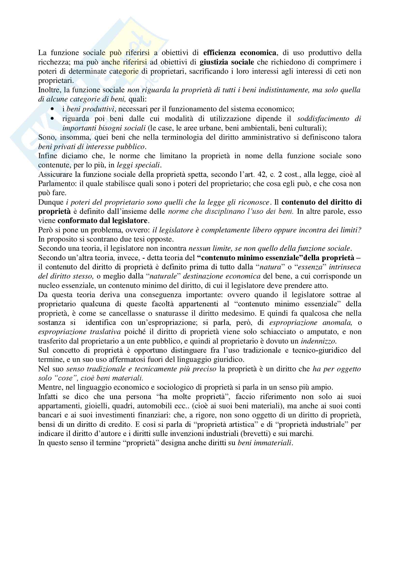 Diritto Privato 2 - la proprietà - Appunti Pag. 2