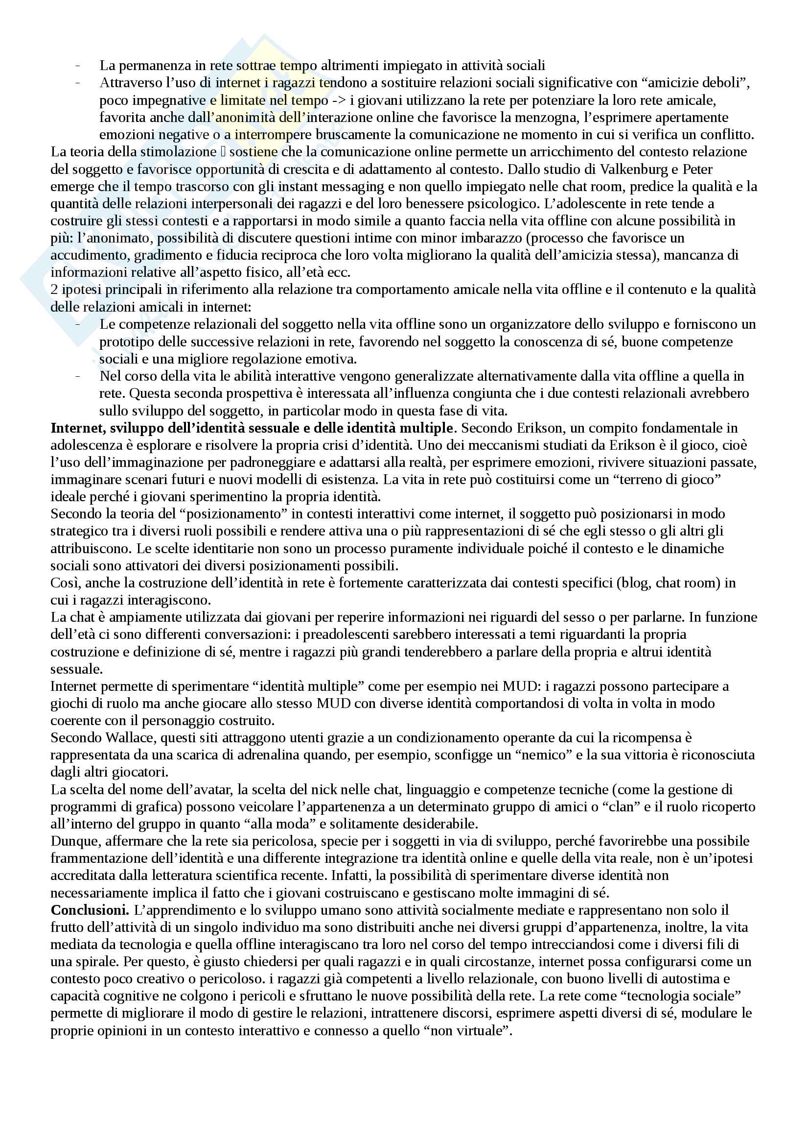 Riassunto esame psicoterapia di gruppo, Prof. Marco Caccioppo, libro consigliato: "La prossimità a distanza" di Cacioppo Severino Pag. 6
