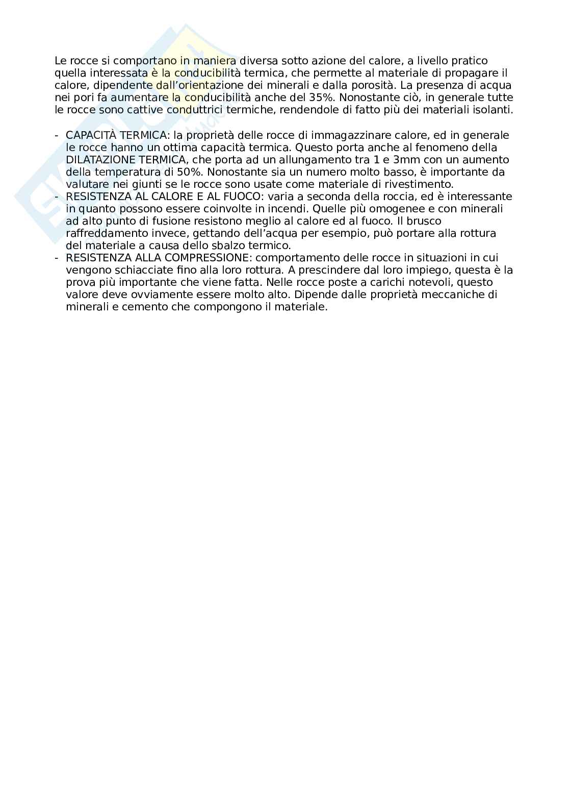 Appunti di Architettura tecnica - Introduzione dei materiali lapidei  Pag. 6