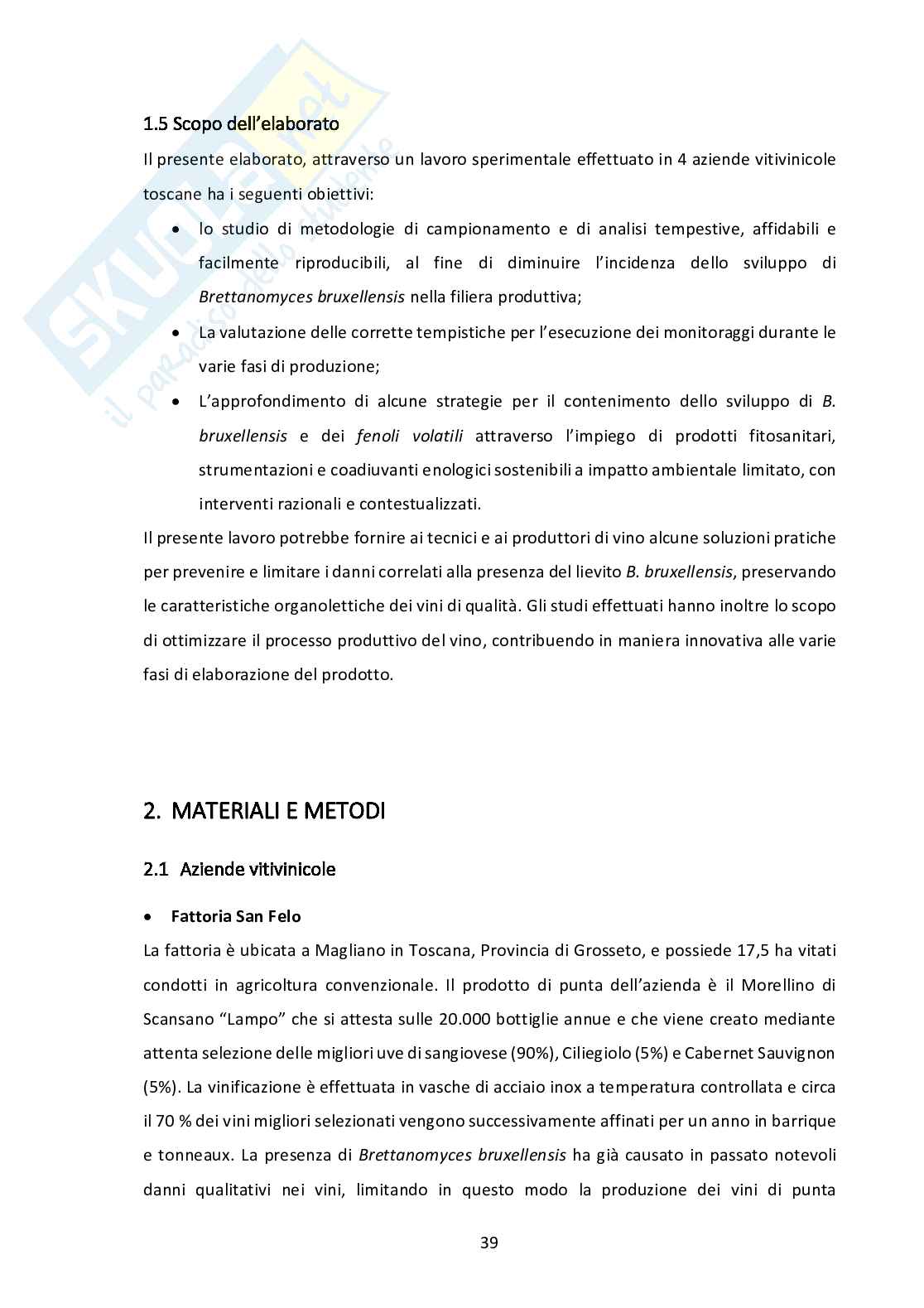 Strategie di monitoraggio e controllo di Brettanomyces bruxellensis in uve, mosti e vini Pag. 41