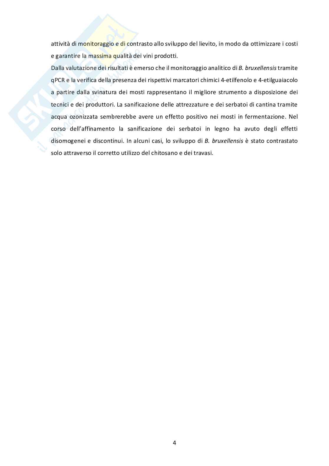 Strategie di monitoraggio e controllo di Brettanomyces bruxellensis in uve, mosti e vini Pag. 6