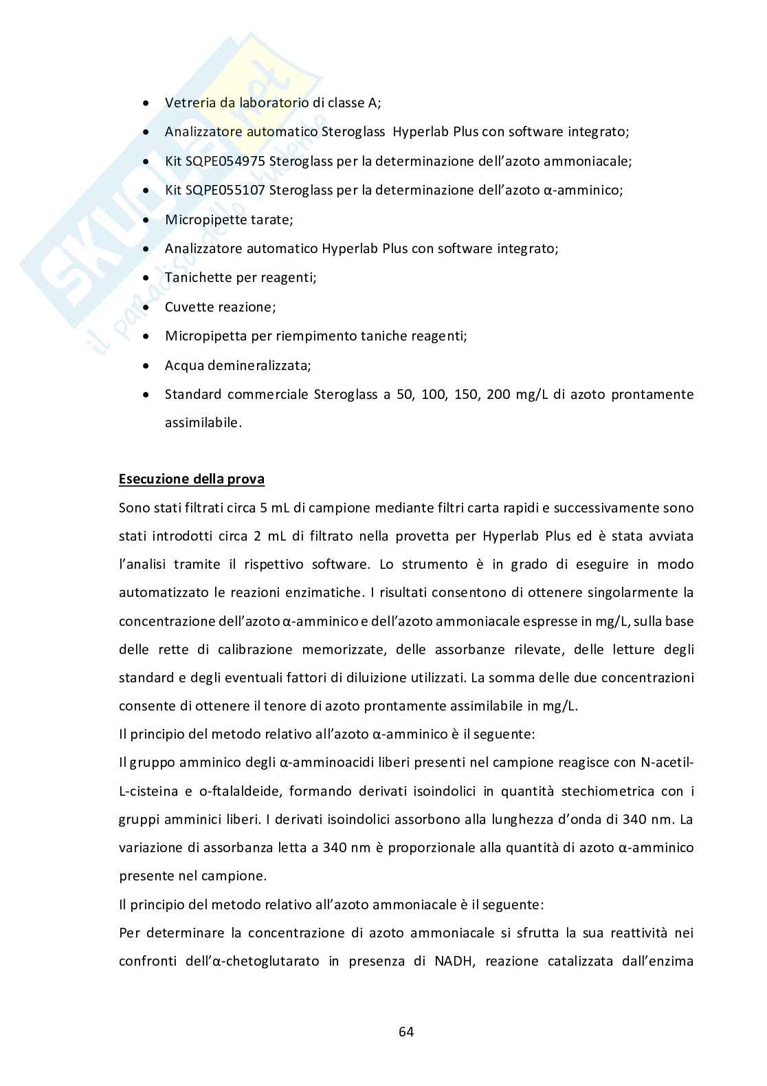Strategie di monitoraggio e controllo di Brettanomyces bruxellensis in uve, mosti e vini Pag. 66