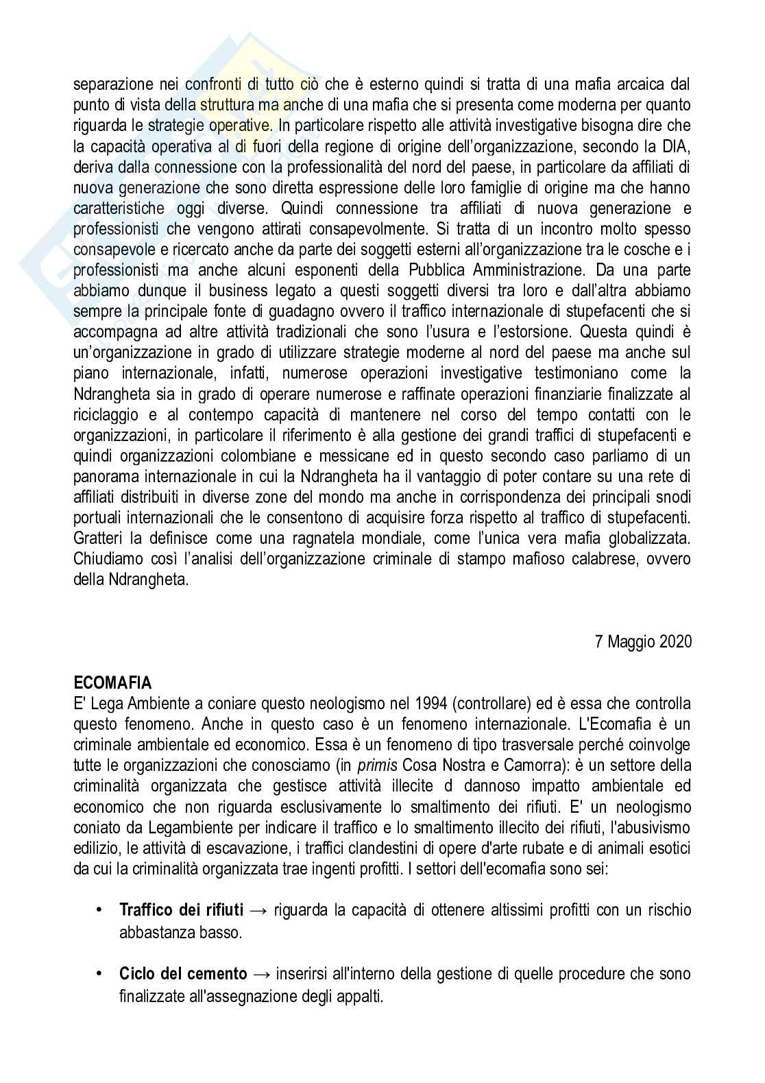 Mafie e Processi di Vittimizzazione - Appunti completi Pag. 61