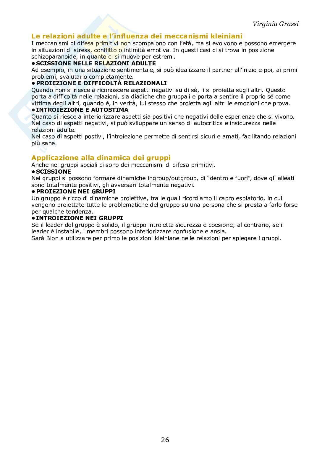 Metodi e tecniche di conduzione dei gruppi Pag. 26