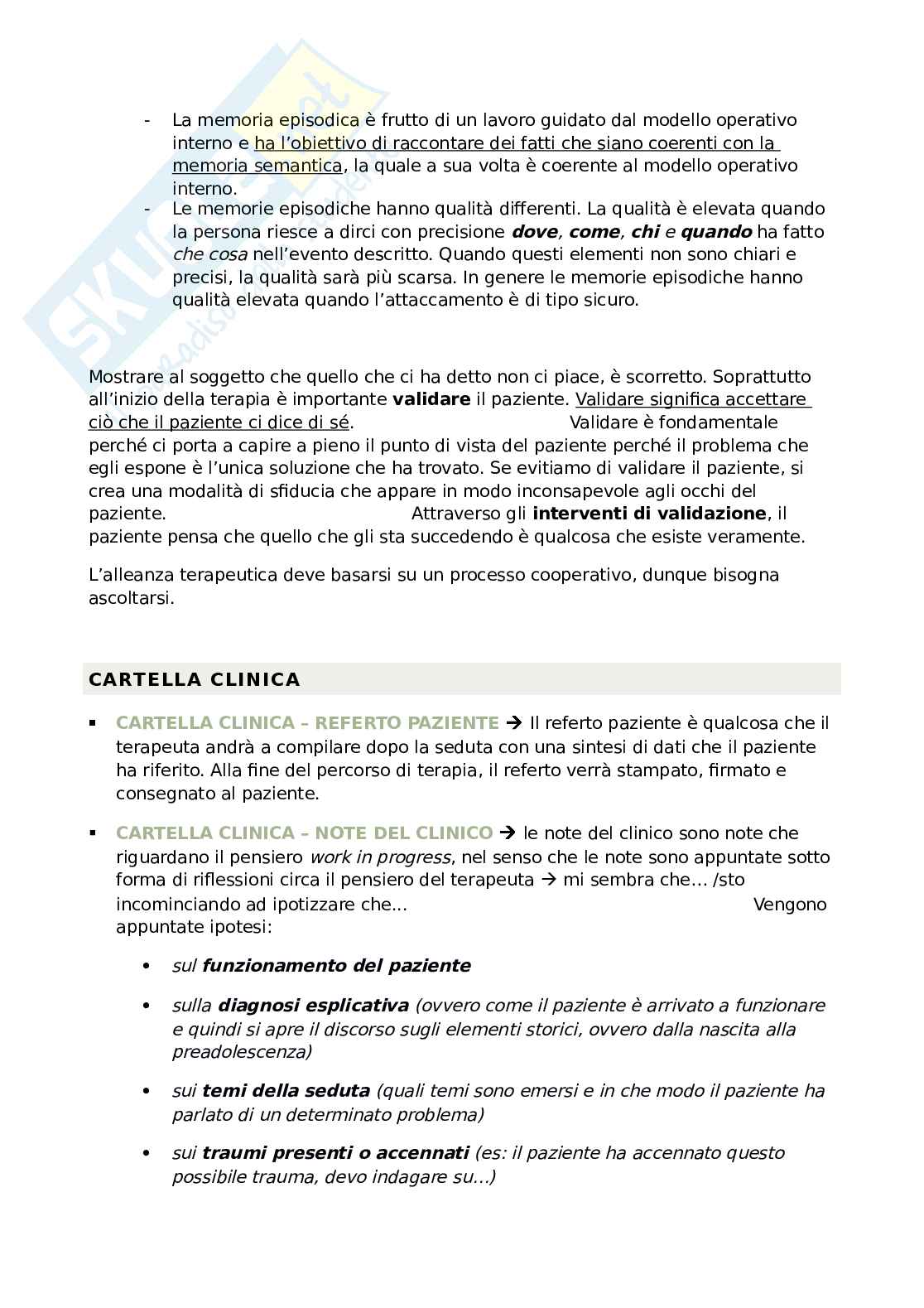 Appunti Teoria e tecnica del colloquio e dell'intervista Pag. 11