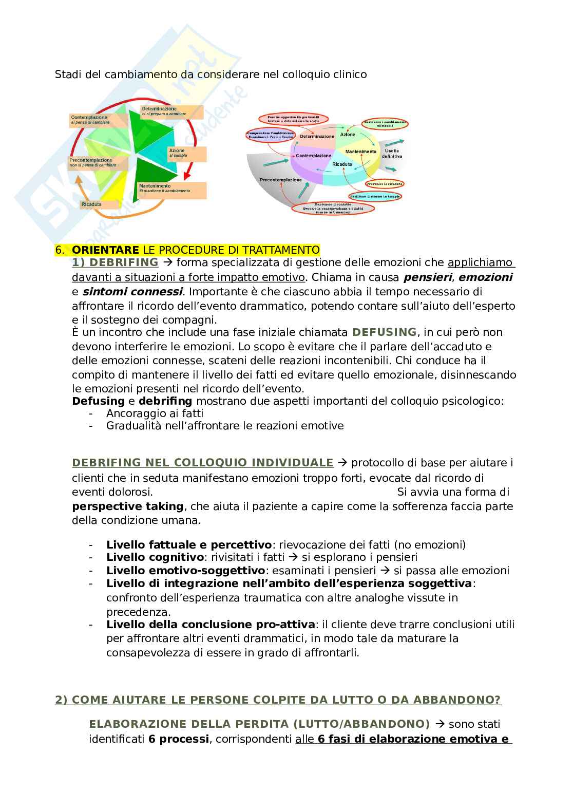 Appunti Teoria e tecnica del colloquio e dell'intervista Pag. 6