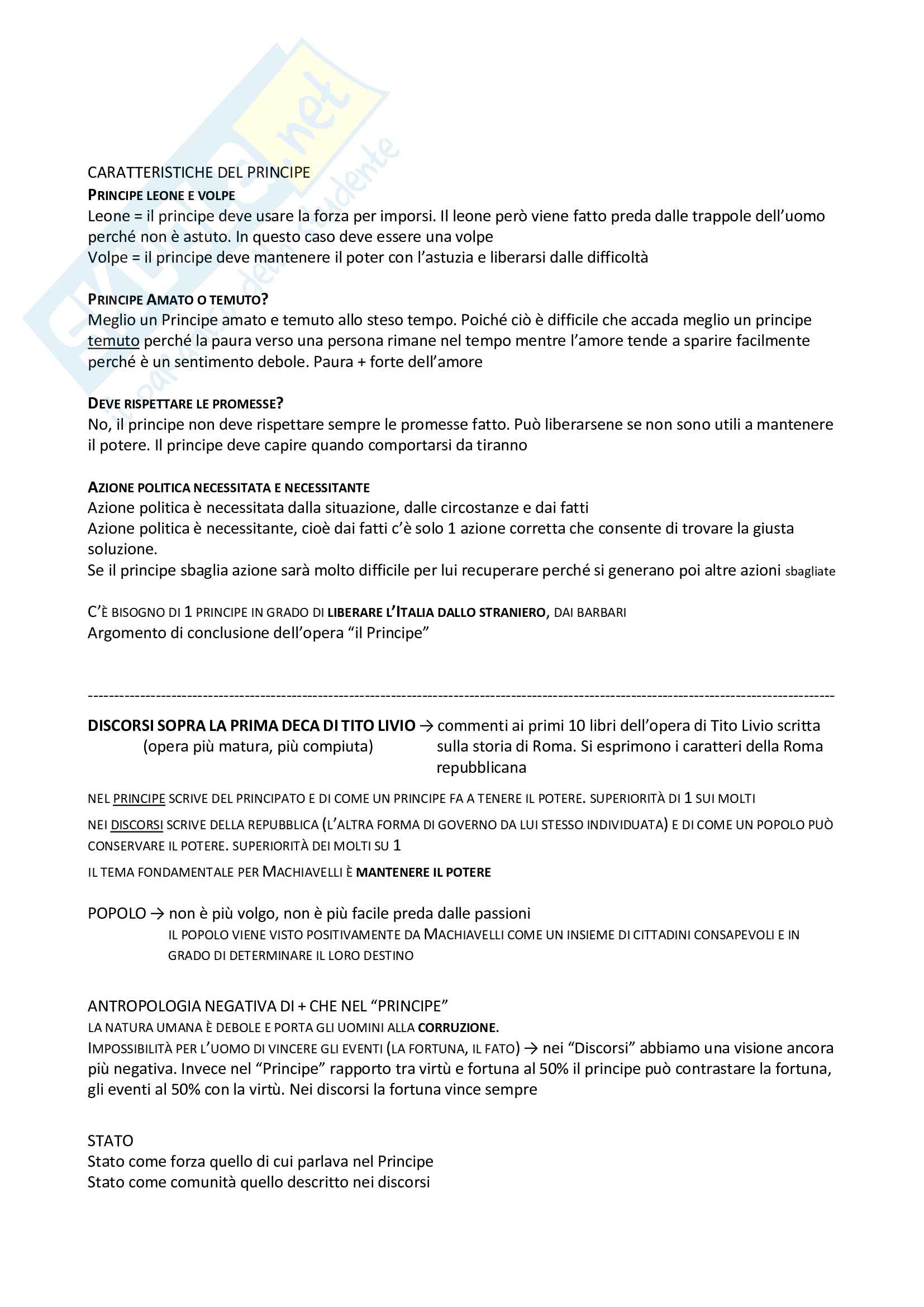 Storia delle dottrine politiche (istituzionale e monografica) Pag. 16
