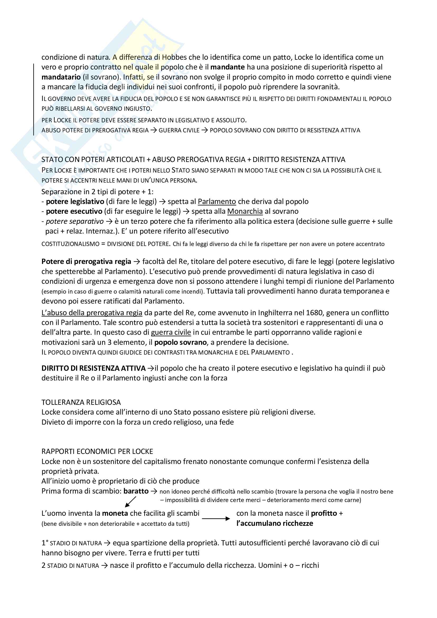 Storia delle dottrine politiche (istituzionale e monografica) Pag. 26