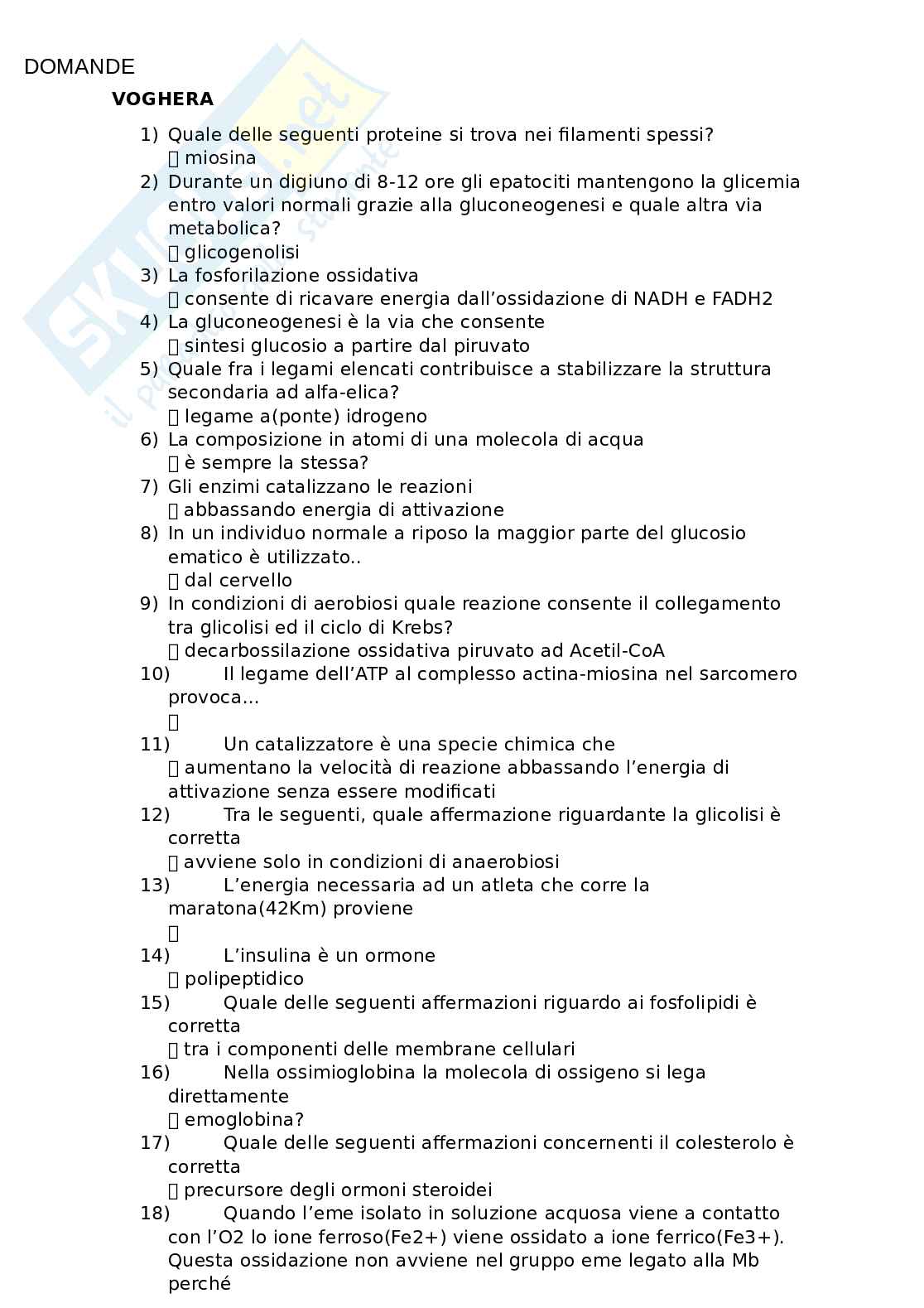 Appunti discorsivi e schematici di chimica  Pag. 1