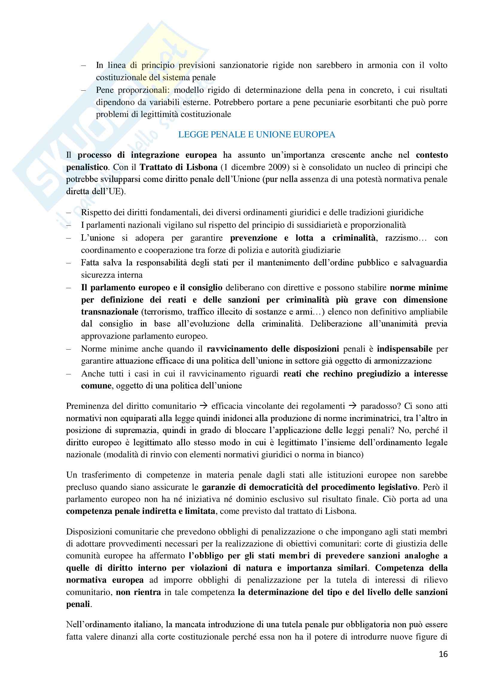 Riassunto esame Diritto penale, prof. Pulitanò Pag. 16