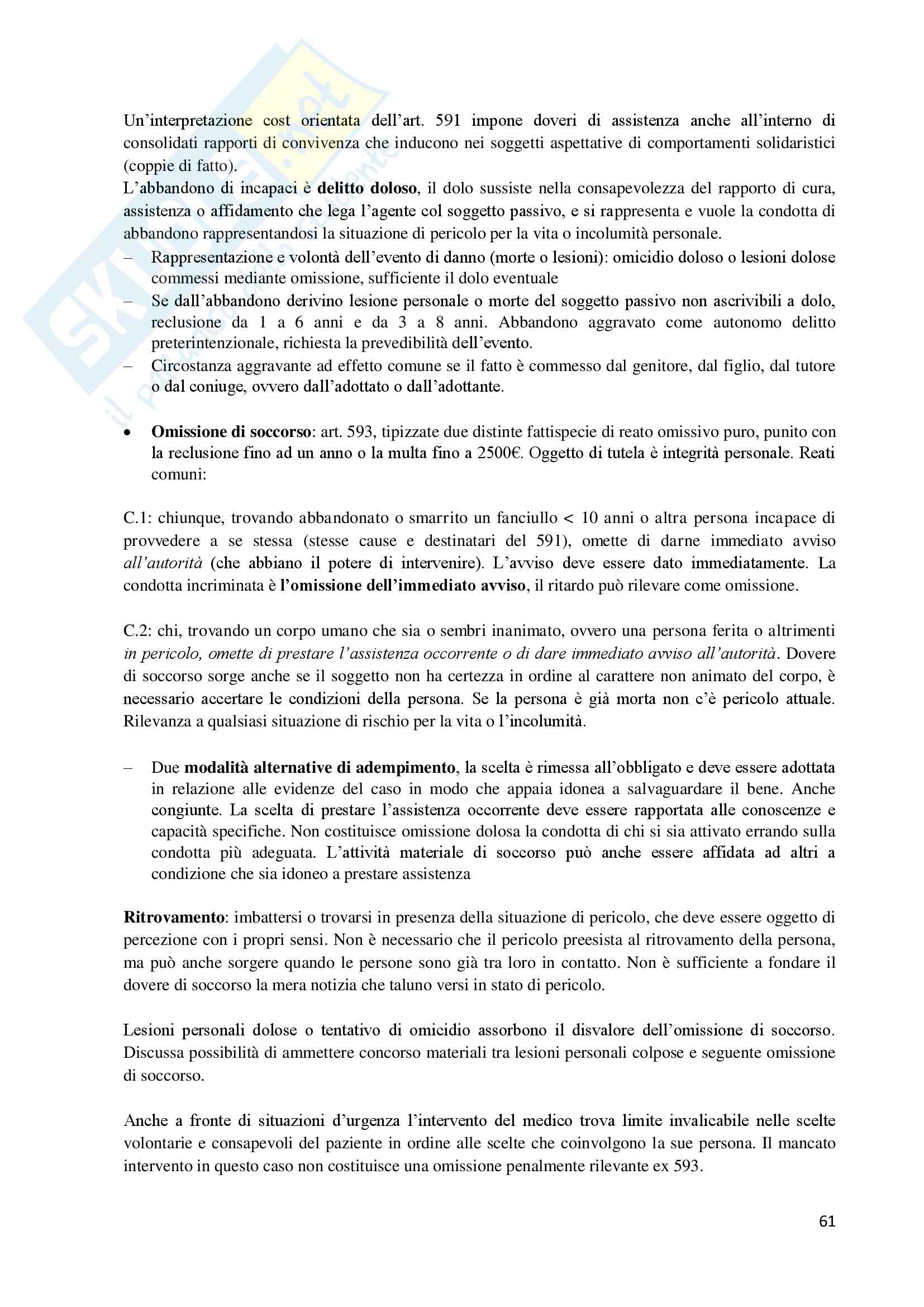 Riassunto esame Diritto penale, prof. Pulitanò Pag. 61