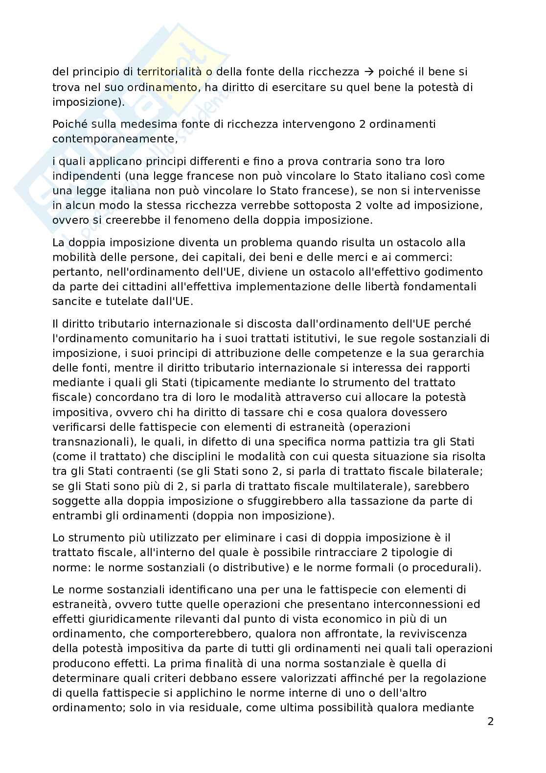 Appunti di Diritto tributario avanzato (3 crediti) Pag. 2